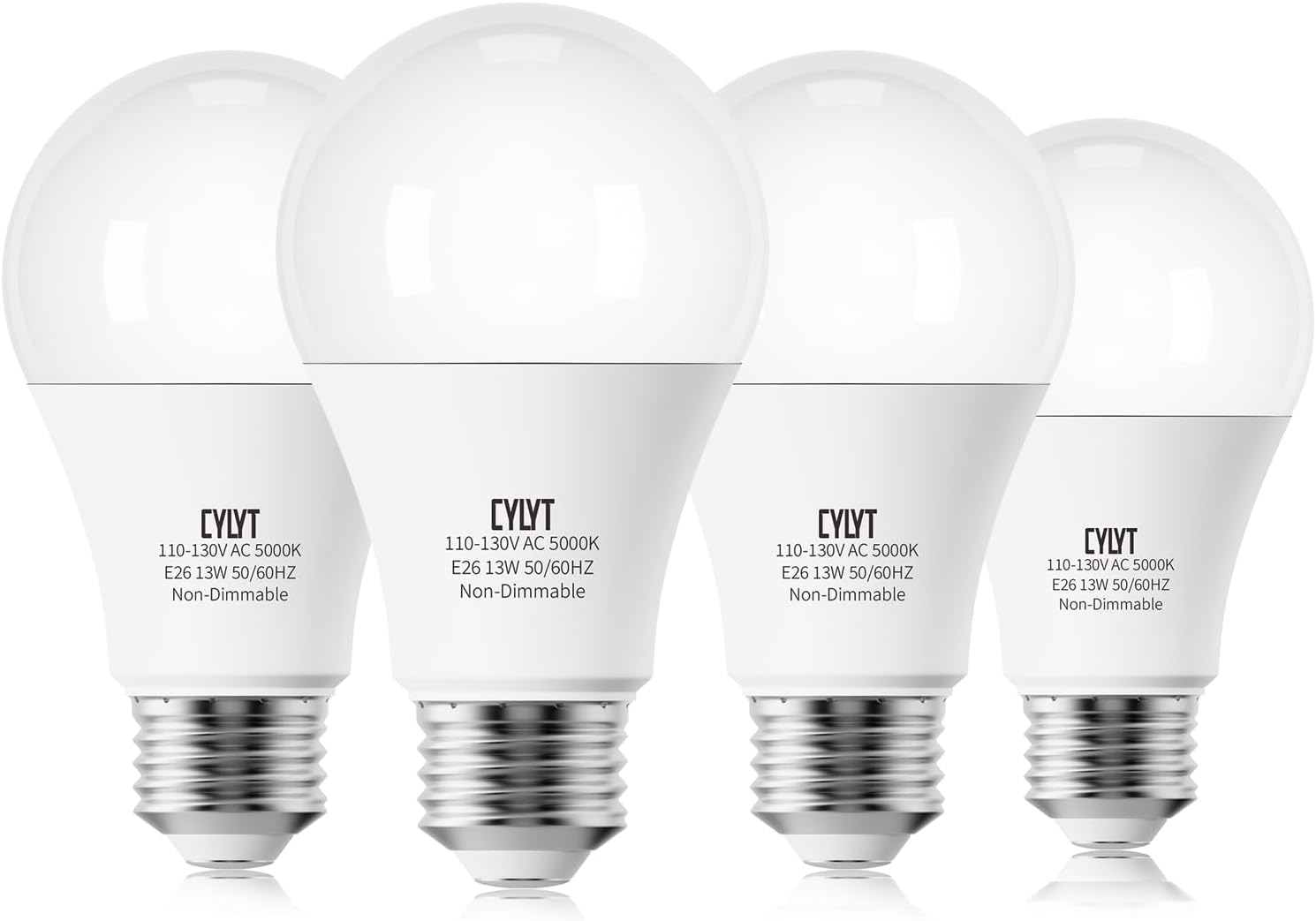 100W Equivalent Bright LED Light Bulbs, Daylight White 5000K A19 Lightbulbs, Foc...