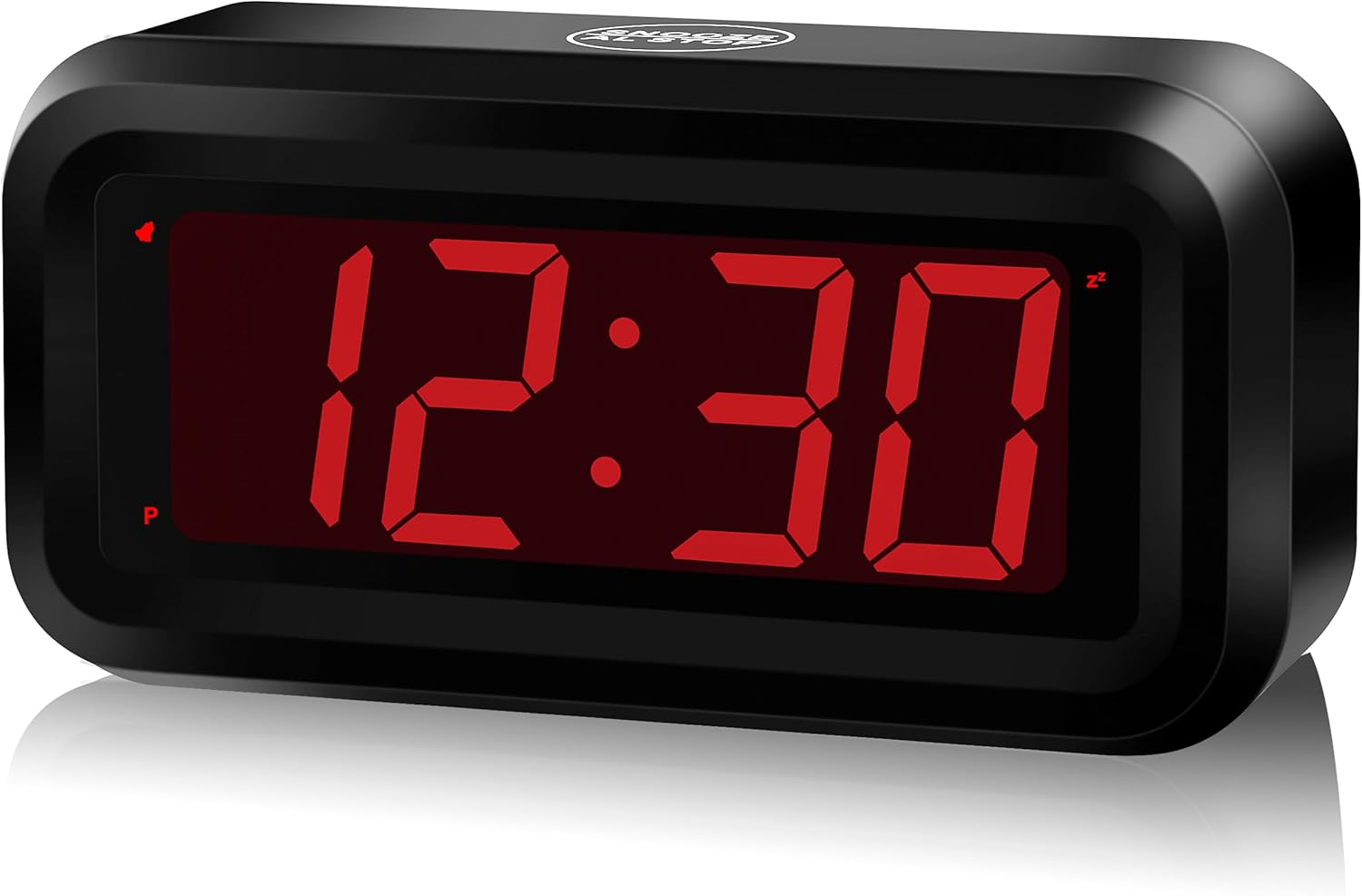 Alarm Clock, LED Digital Clock, Small Wall Clock, Battery Operated, Adjustable 3...