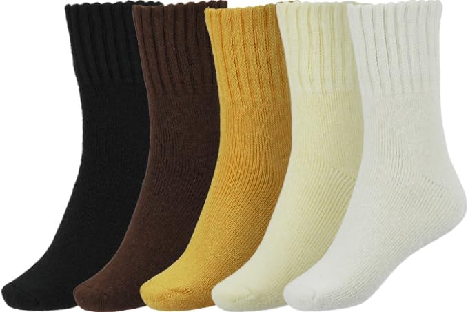 BomKinta Boot Socks for Women Winter Solid Thick Warm Socks Cozy Crew Socks Chri...