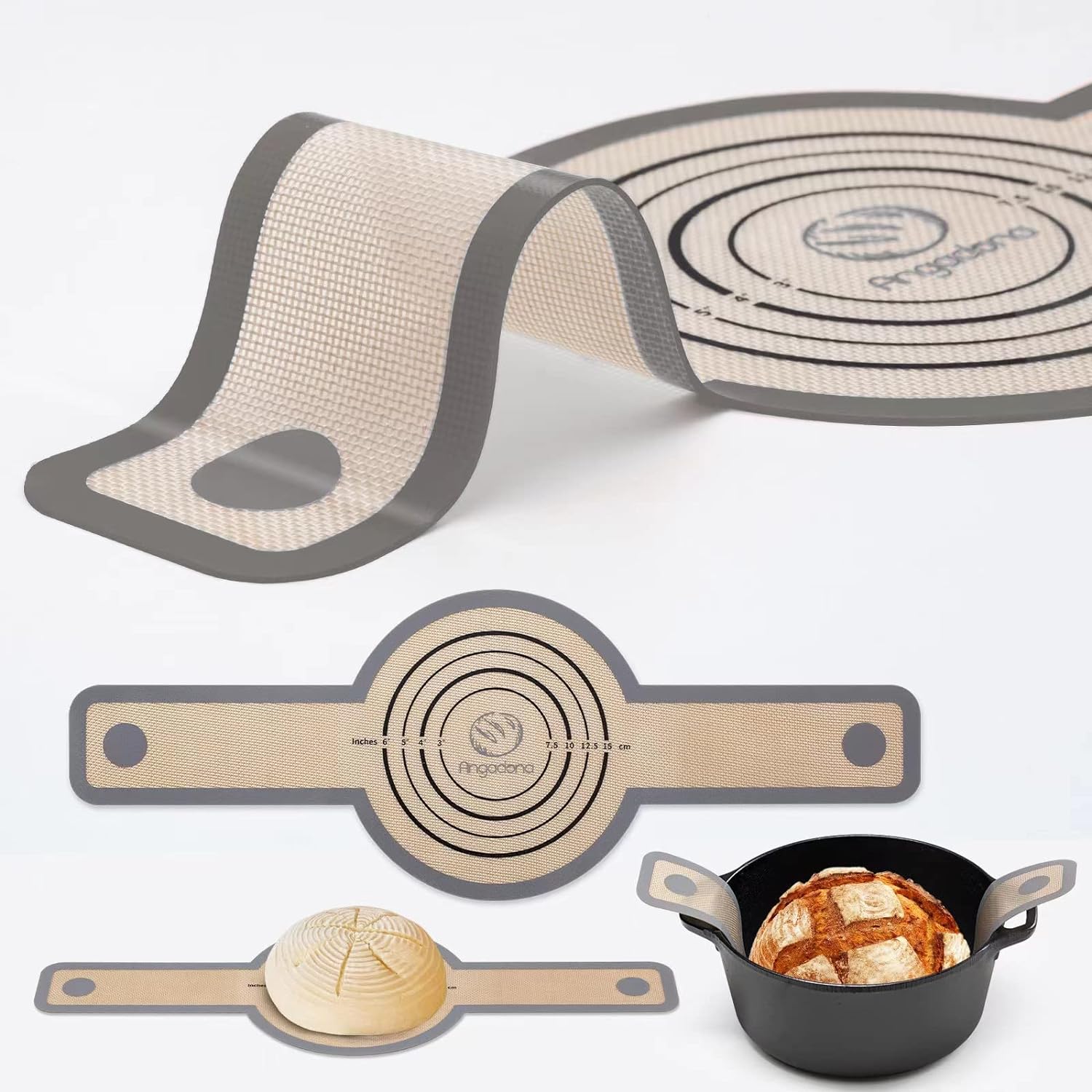 Silicone Bread Sling Dutch Oven - Best Japan Silicone. Non-Stick & Easy Clean Re...