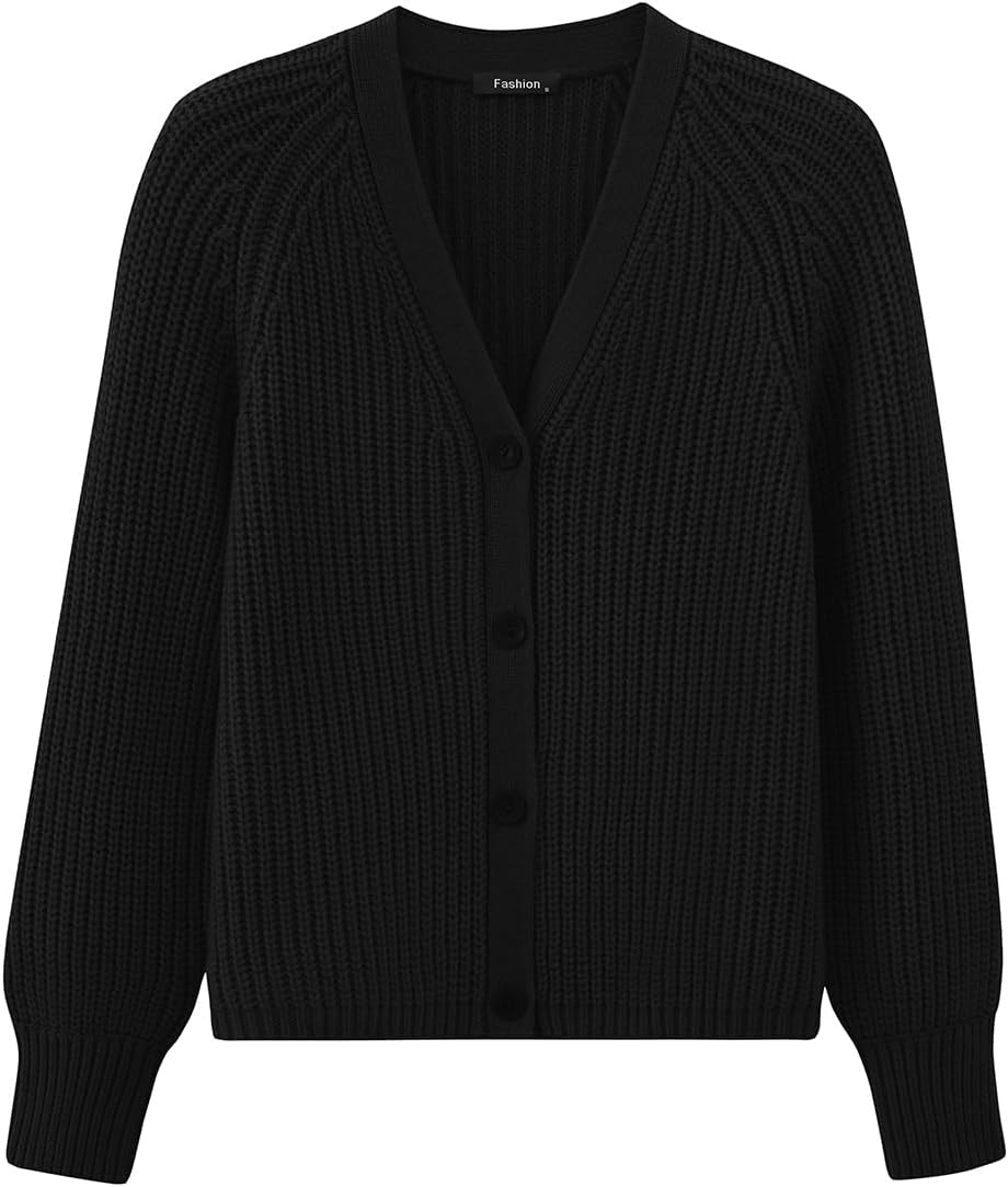 PRETTYGARDEN Womens Sweaters Fall 2024 Long Sleeve Open Front Chunky Cardigan Sw...