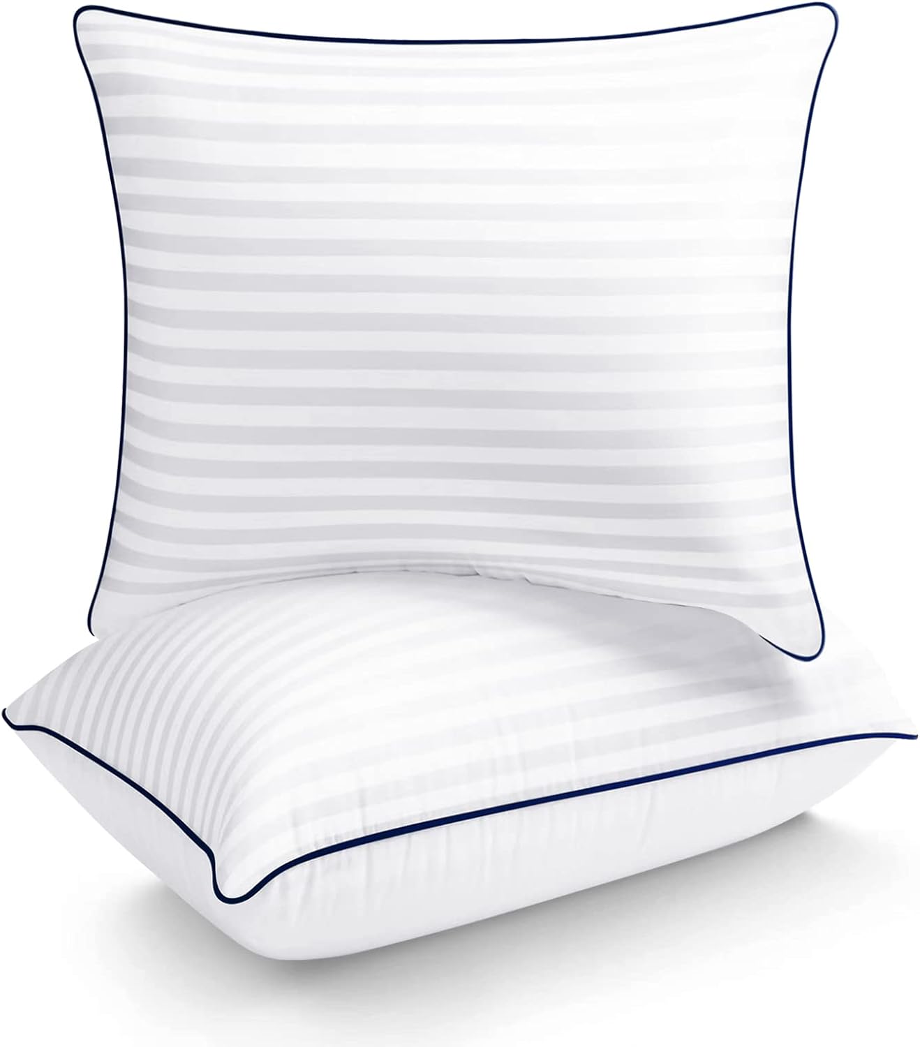 Decorative Throw Pillows Inserts 26x26 for Bed or Couch- Euro Size, Set of 2- Lu...