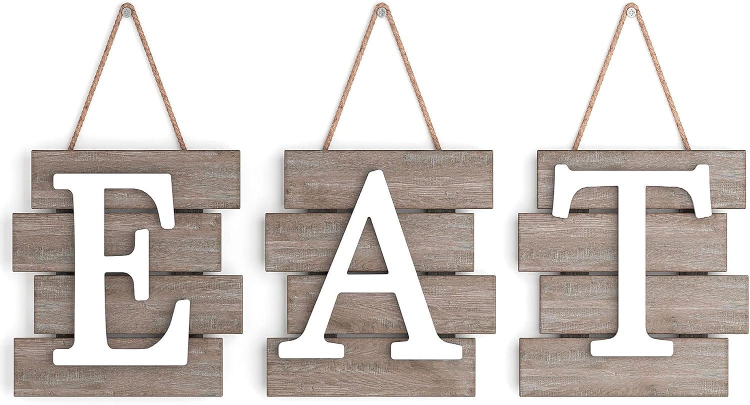 Barnyard Designs Eat Sign - Kitchen Signs Wall Decor, Kitchen Decorations Wall,...