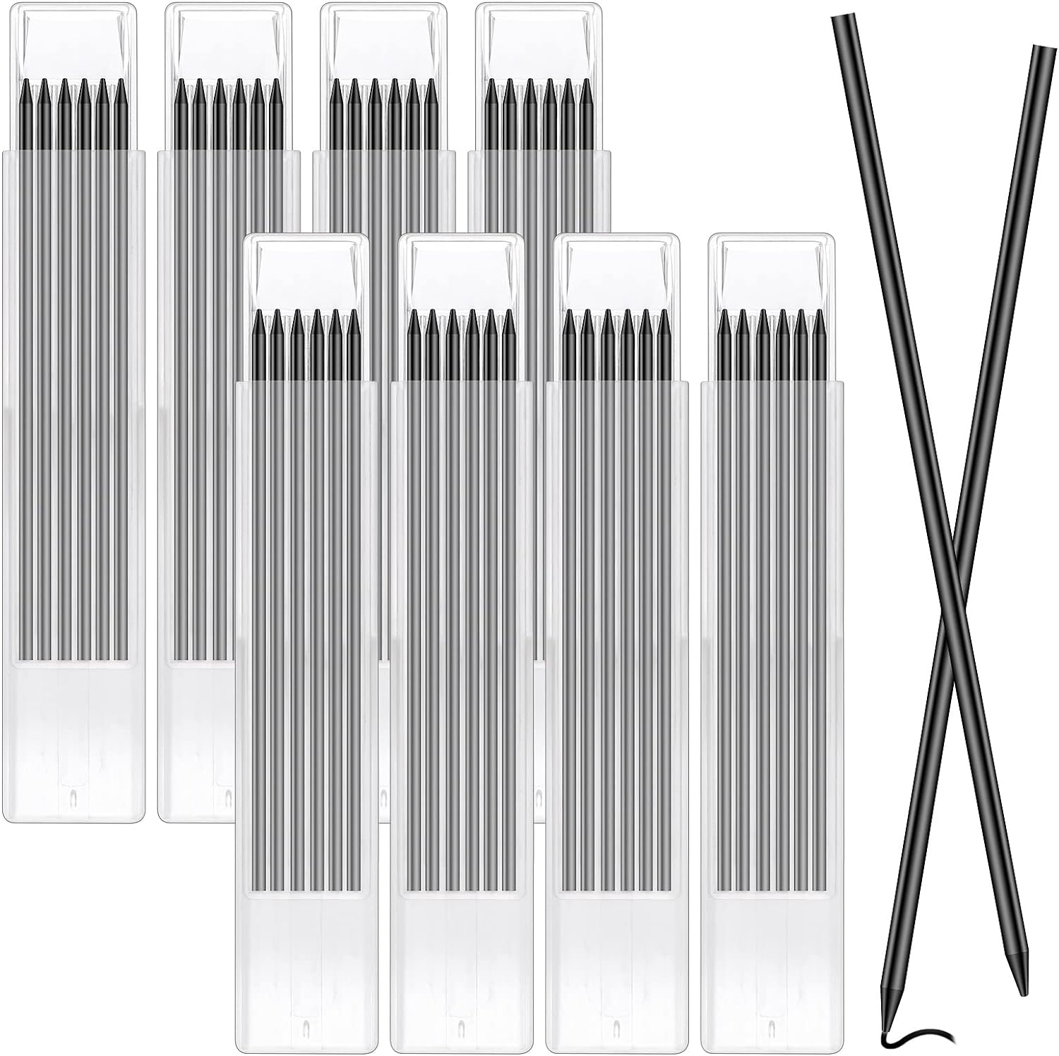 48Pcs Pencil Refills, 2.8mm Pencil Refill for Tracer/Pica Pencil, Solid Carpente...