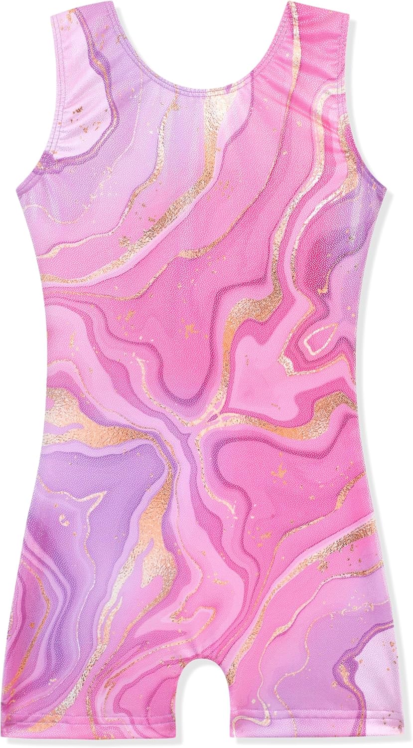 HOZIY Gymnastics Leotards for Girls Unicorn Aurora Rainbow Mermaid Dinosaur Cupc...