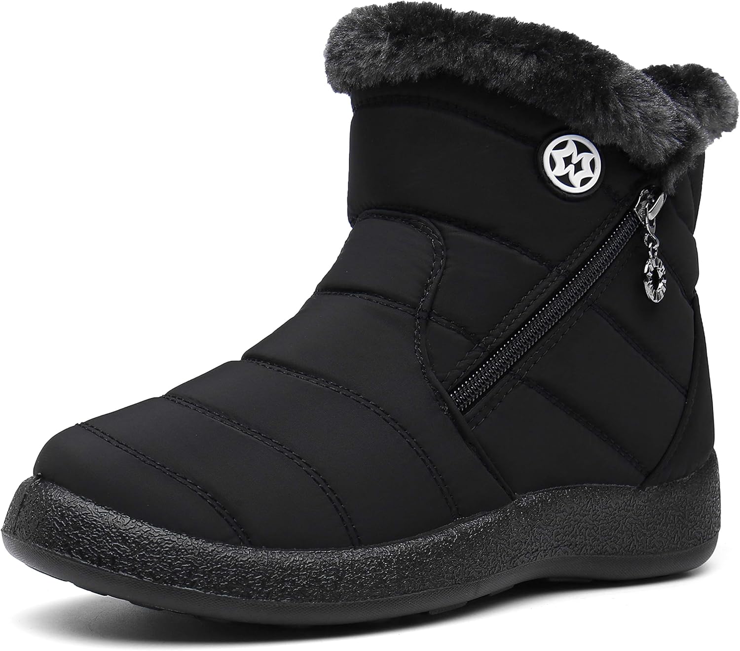 Hsyooes Womens Snow Boots Warm Ladies Winter Boots Ankle Booties Water-resistant...