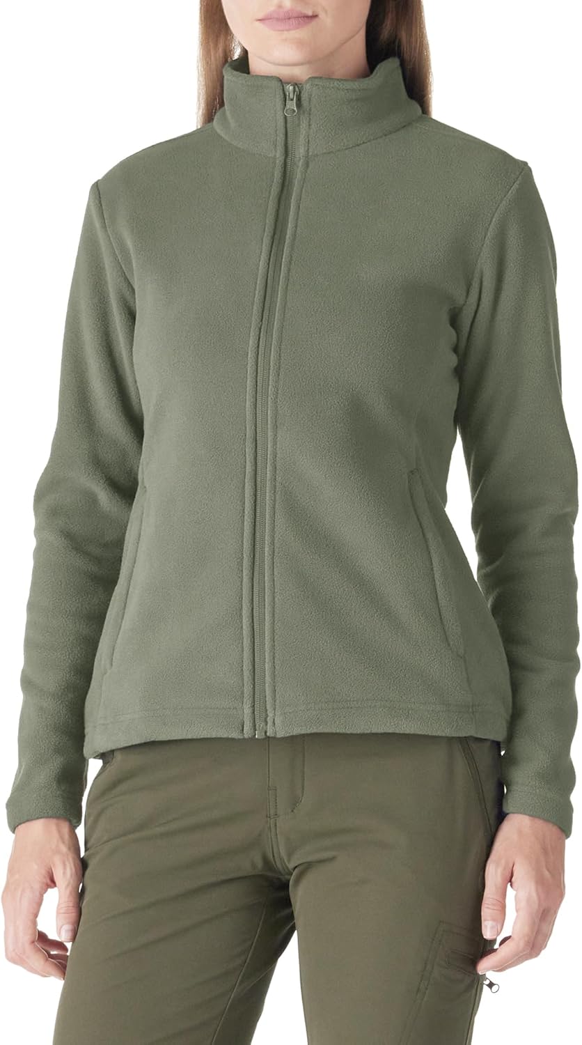 Outdoor Ventures Womens Fleece Jackets Ladies Lightweight Warm Full Zip Coat Sof...