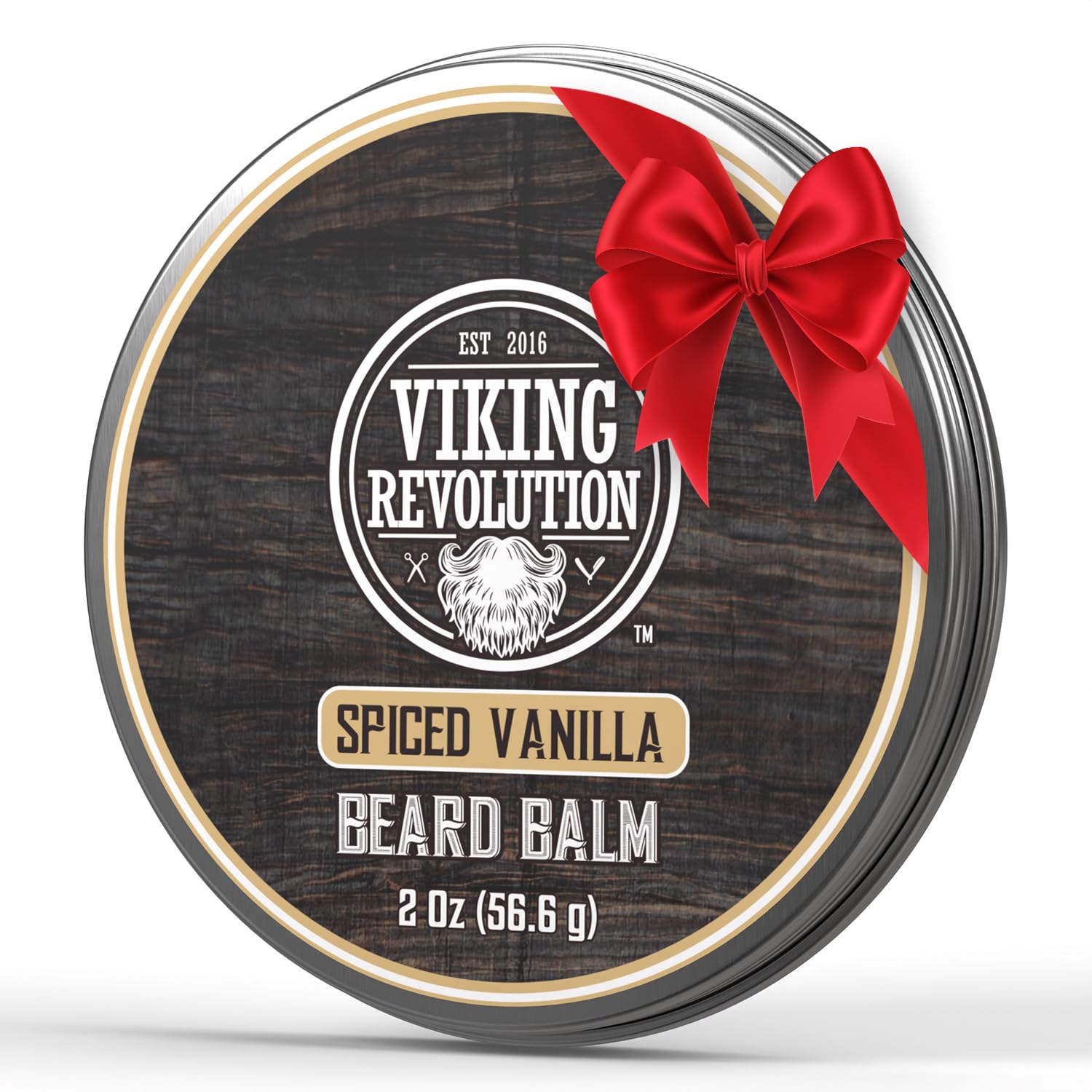 Viking Revolution Spiced Vanilla Beard Balm - Beard Butter with Argan Oil, Beard...