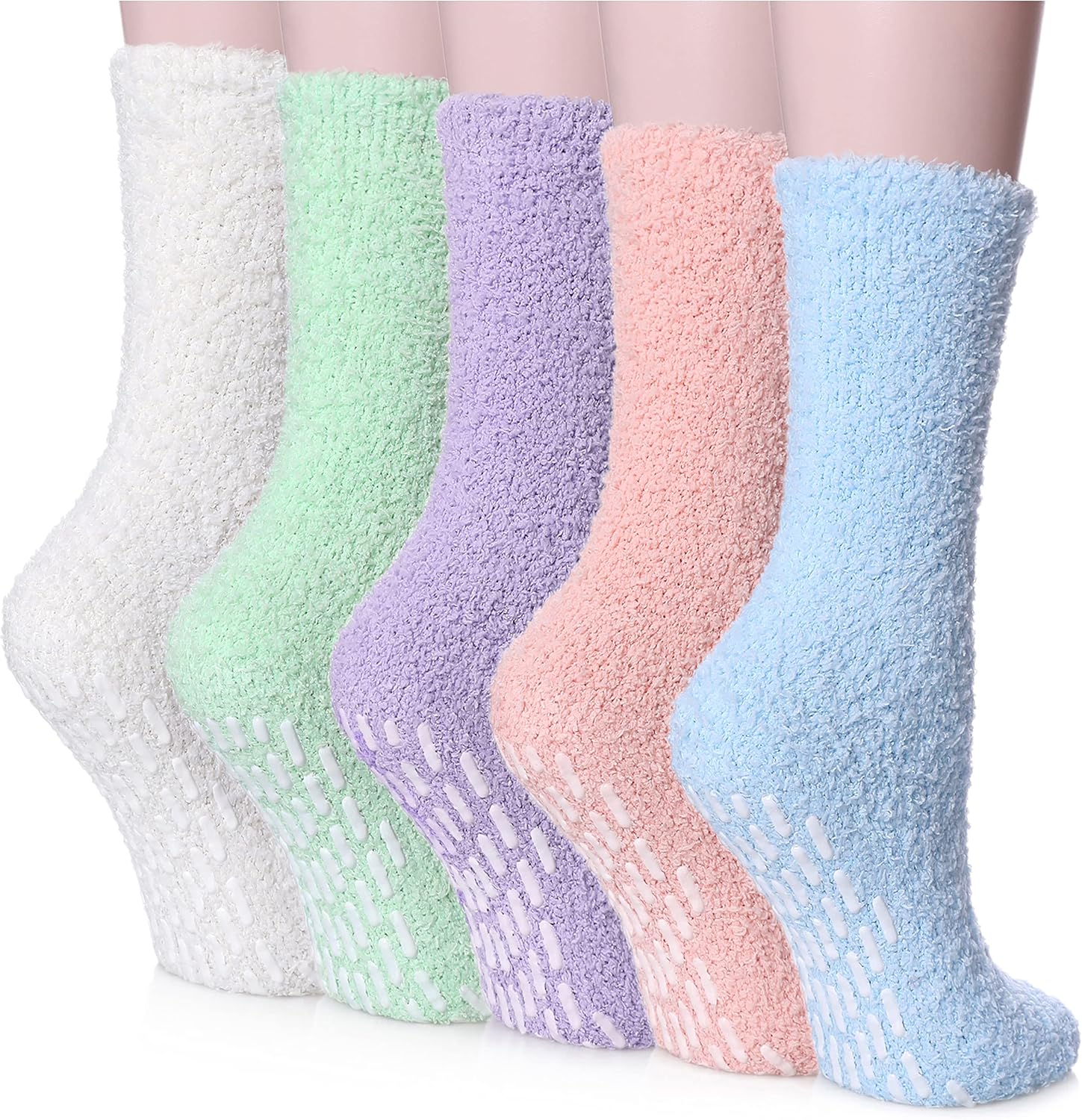 TRUEHAN Slipper Socks for Womens with Grips Hospital Socks Non Slip Socks with G...