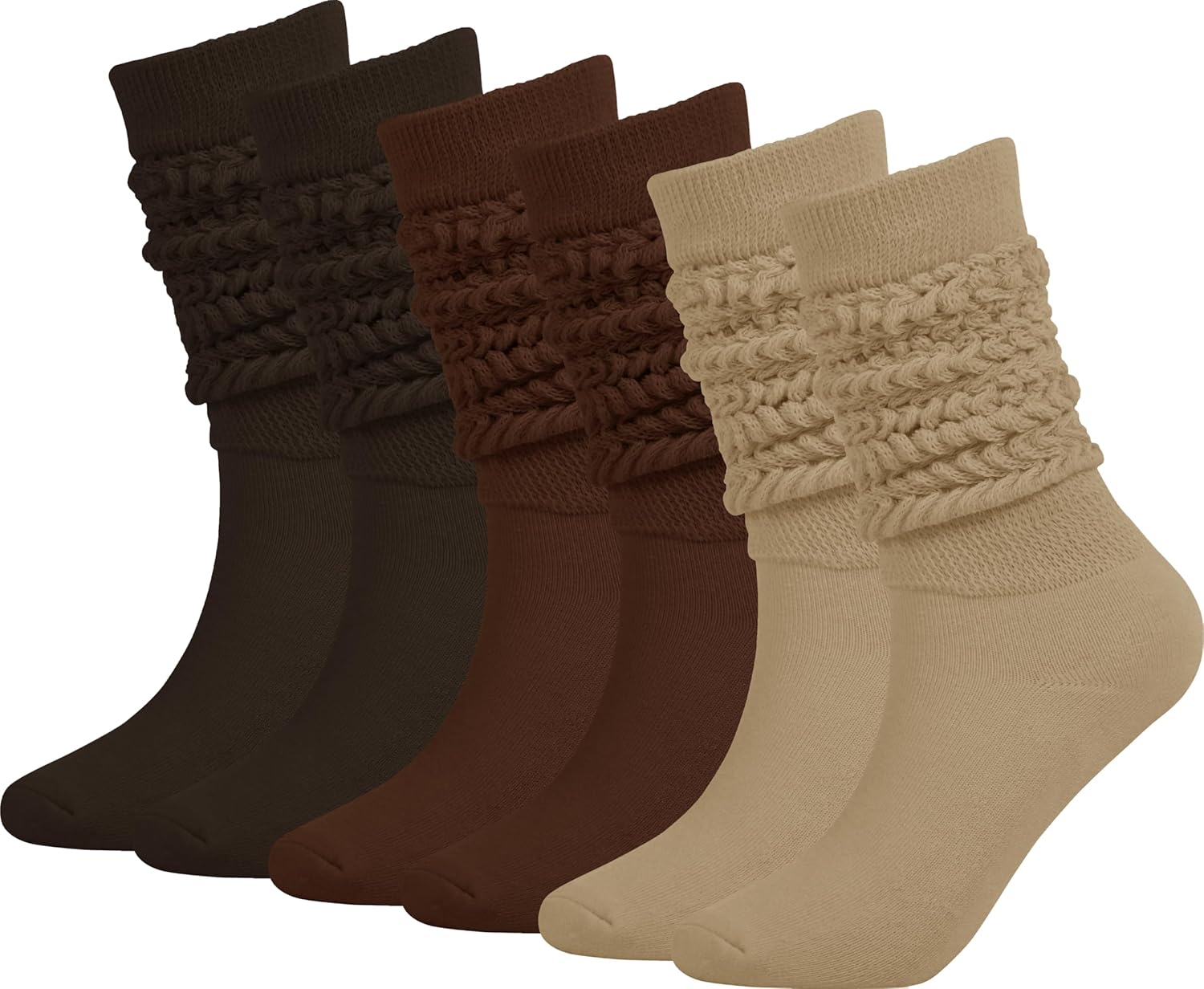 Slouch Socks Women - Knee High Scrunch Socks - Boot Socks for Women Size 5-11 On...