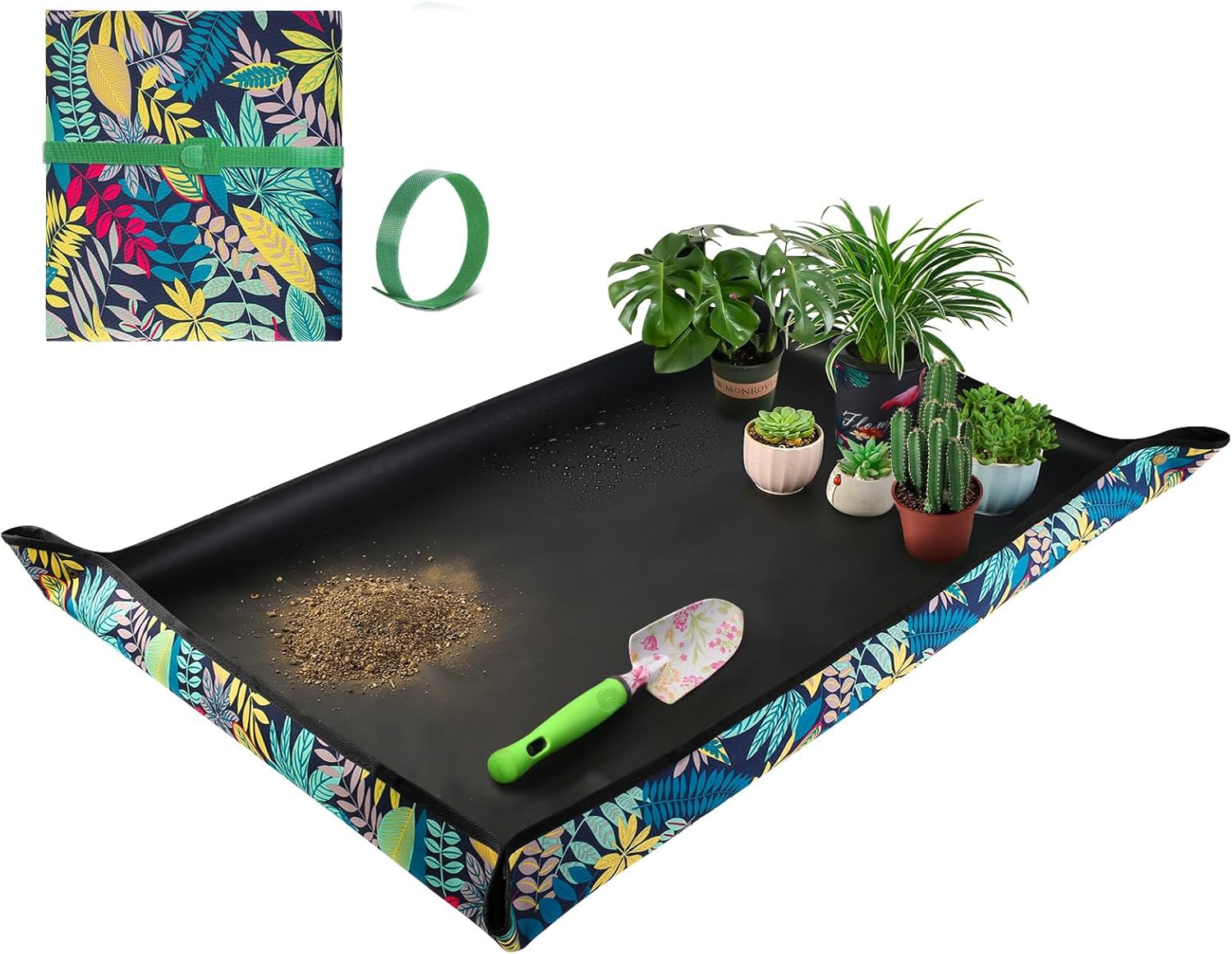 Extra Large Repotting Mat for Indoor Plant Transplanting and Mess Control 43.5"x...