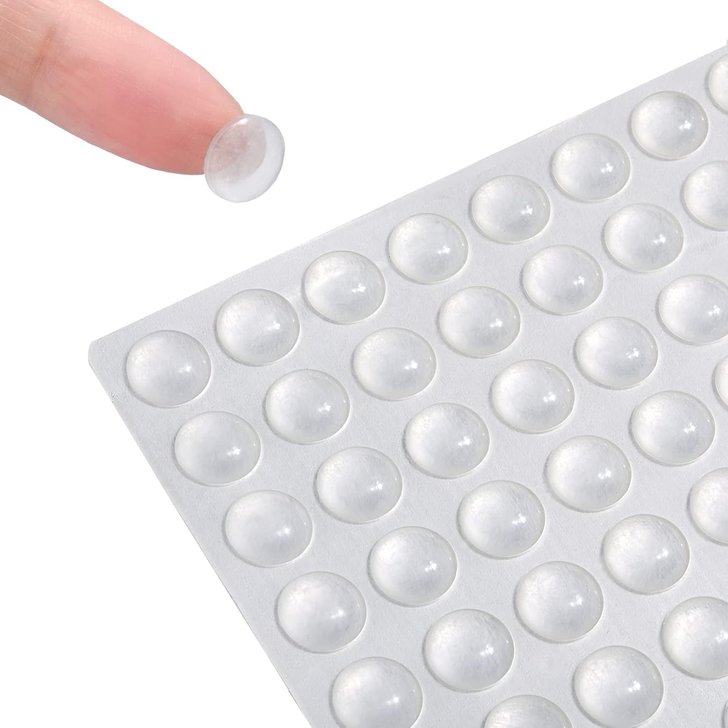Cabinet Door Bumpers, 200 Pcs Self Adhesive Clear Cupboard Door Drawer Bumpers f...