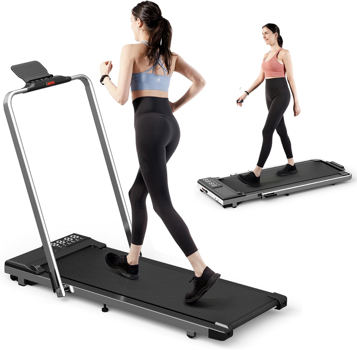 DeerRun Walking Pad Treadmill 3 in 1 Under Desk Treadmill, 3.0HP Low Noise Porta...