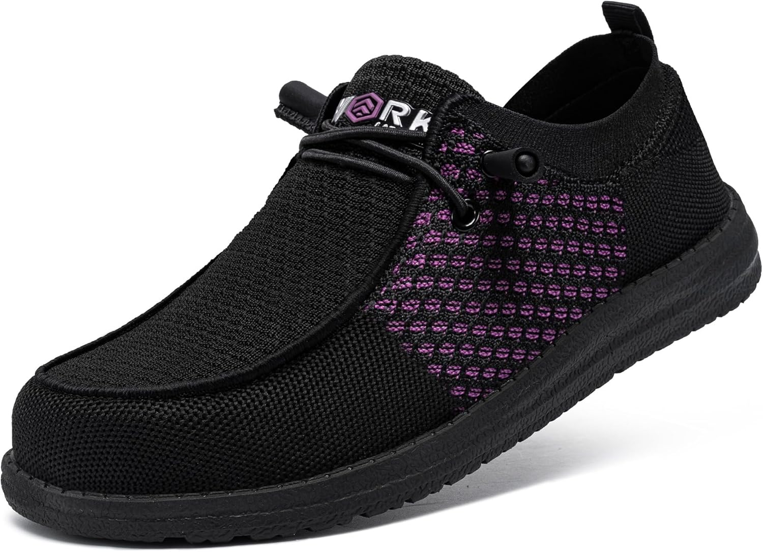 LARNMERN Steel Toe Loafers Women Lightweight Comfortable Slip On Walking Casual...