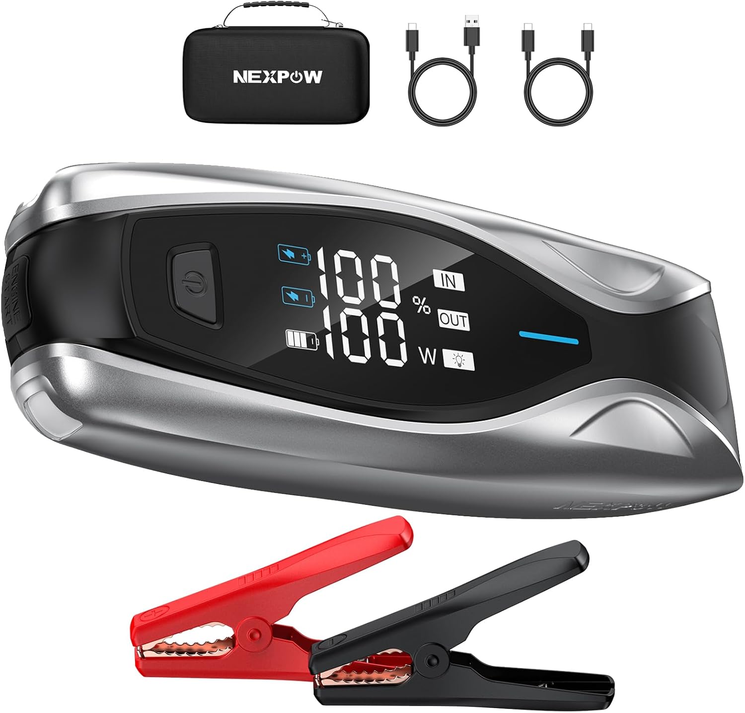 NEXPOW X7 6000A Jump Starter, Car Jumper with PD 60W Dual-Way Faster Charging, 1...