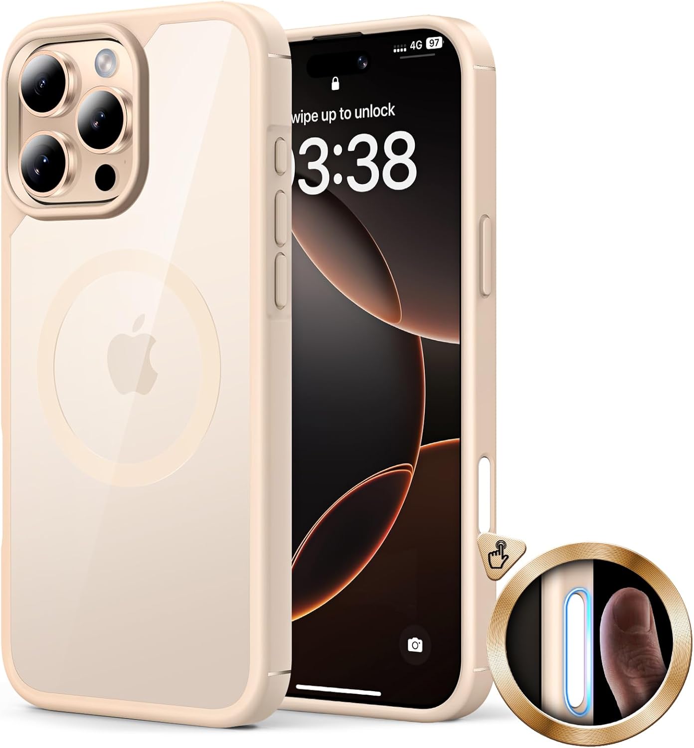 TAURI for iPhone 16 Pro Max Case with Camera Control Capture Button, Compatible...