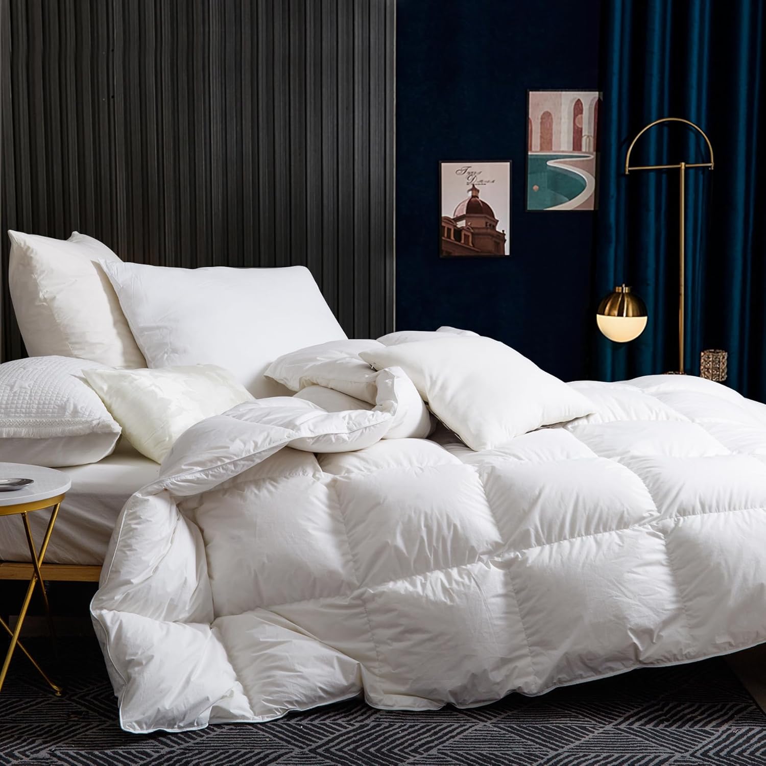 BedFabtasy Single Duvet 9 Tog｜Luxury Goose Feathers Down Duvet｜100% Organic Co...