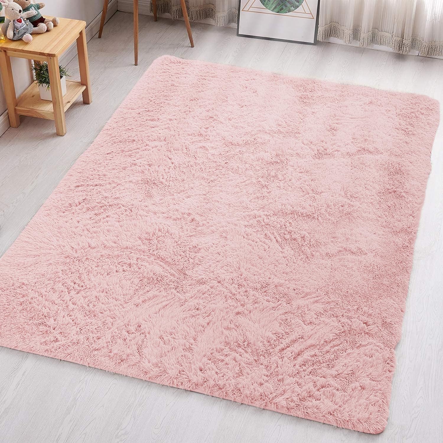 Aspire Homeware Rugs Living Room - Pink Area Rugs 160x230cm for Bedroom Anti Sli...