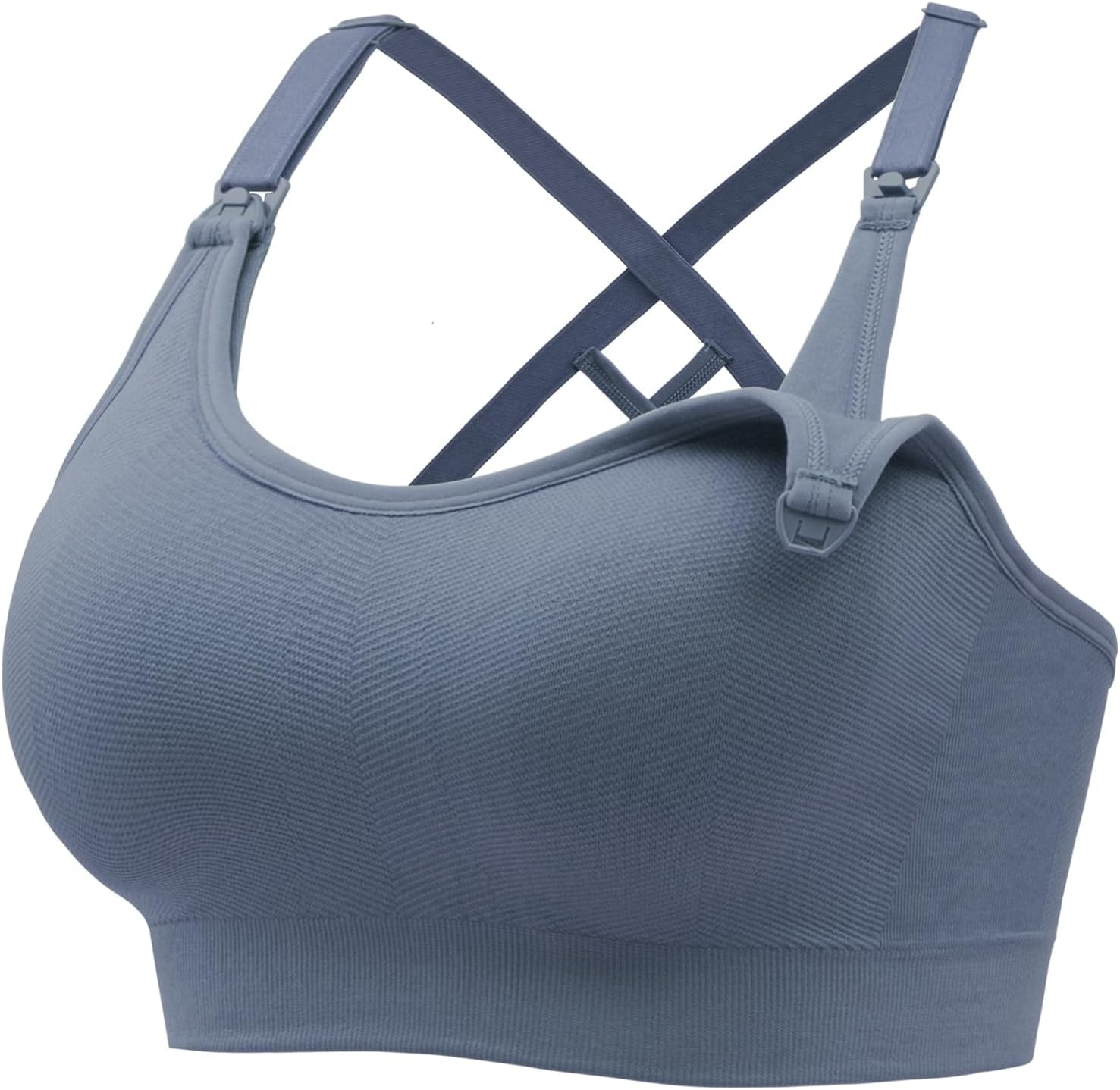 Angelhood Nursing Bras for Breastfeeding, Seamless Nursing Sports Bra Medium Imp...