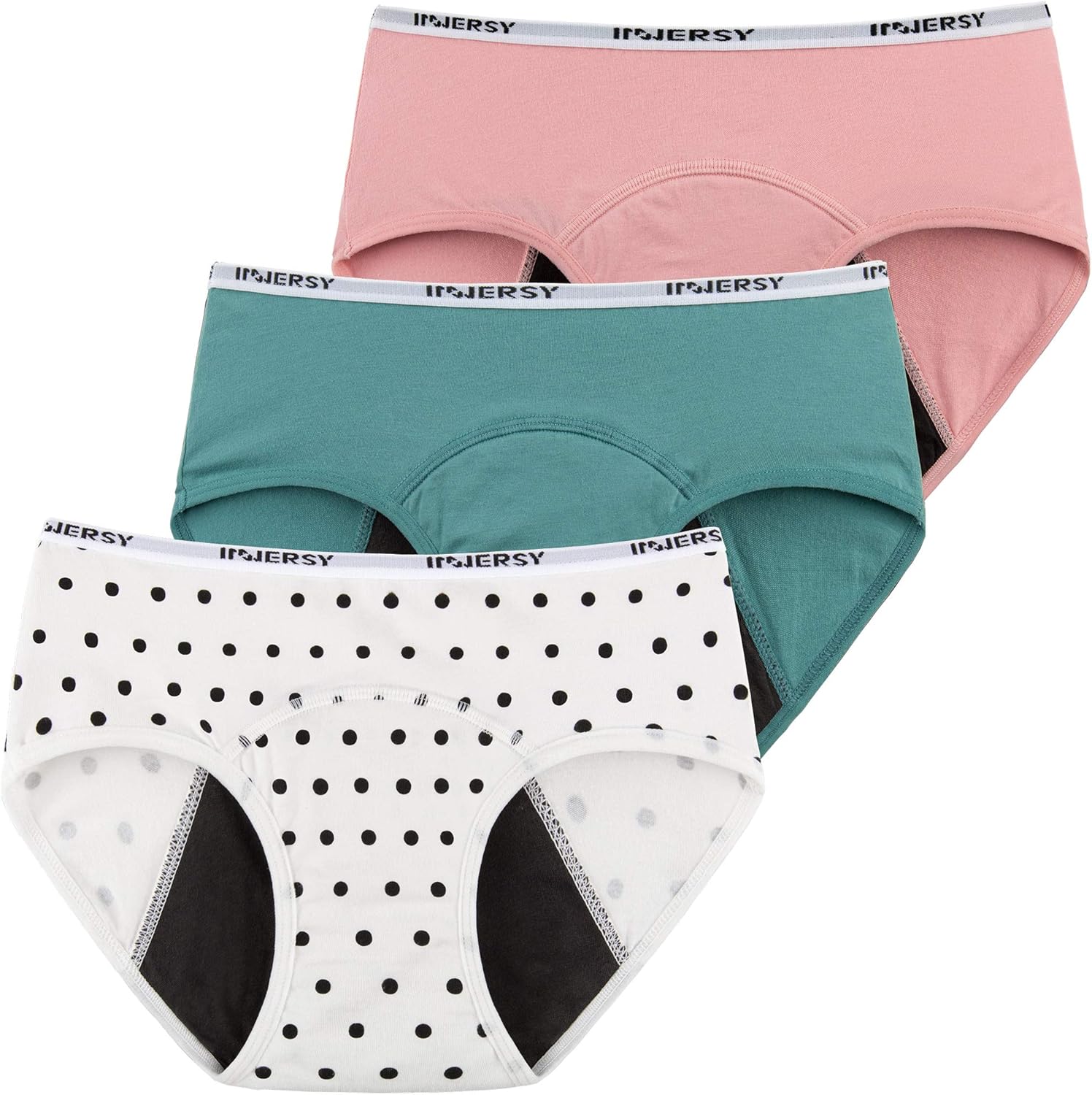 INNERSY Teen Girls Knickers Period Pants Cotton Leakproof Menstrual Underwear Pa...