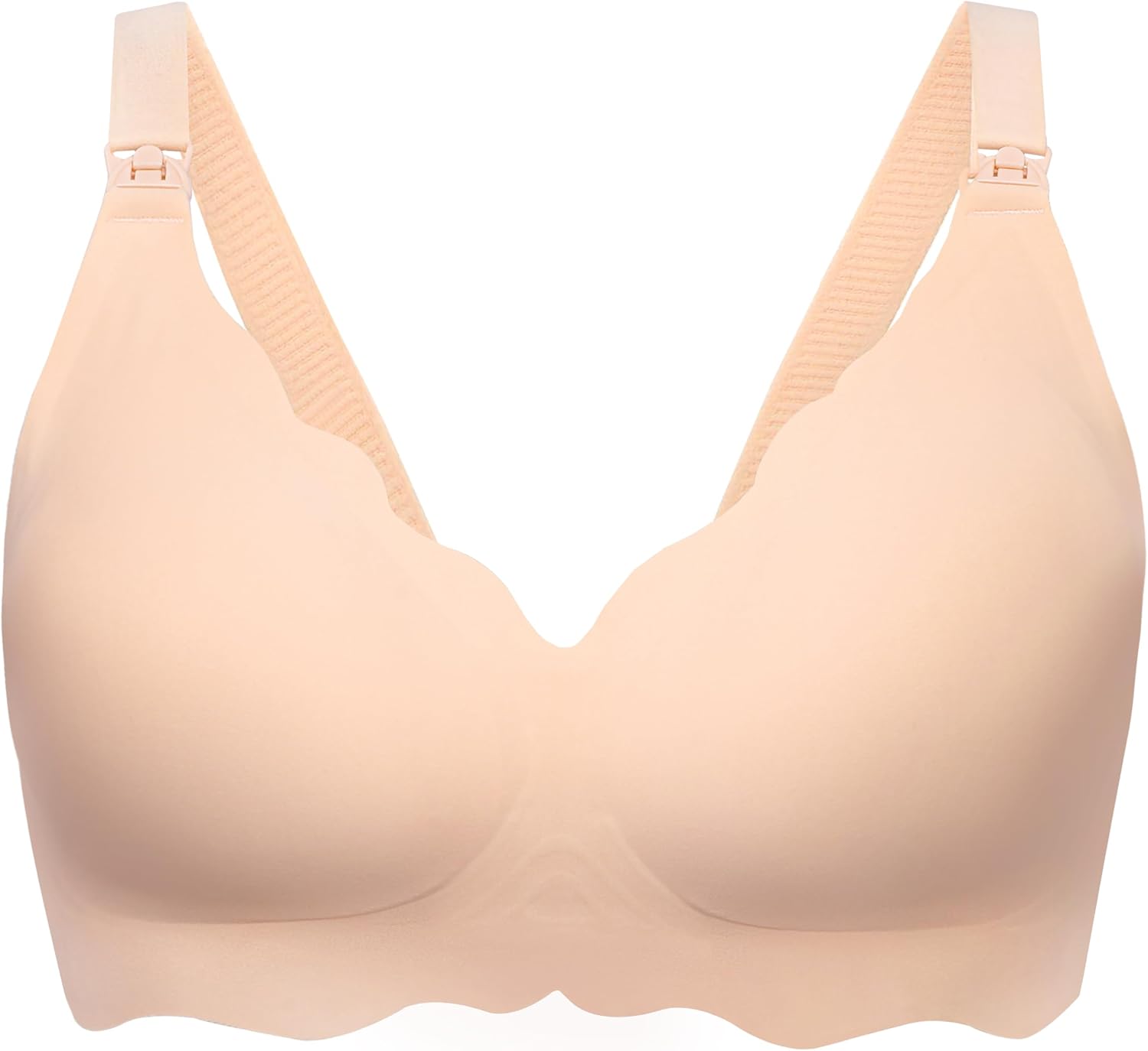 Angelhood Nursing Bras for Breastfeeding Ultra Comfort Seamless Maternity Bra Wi...