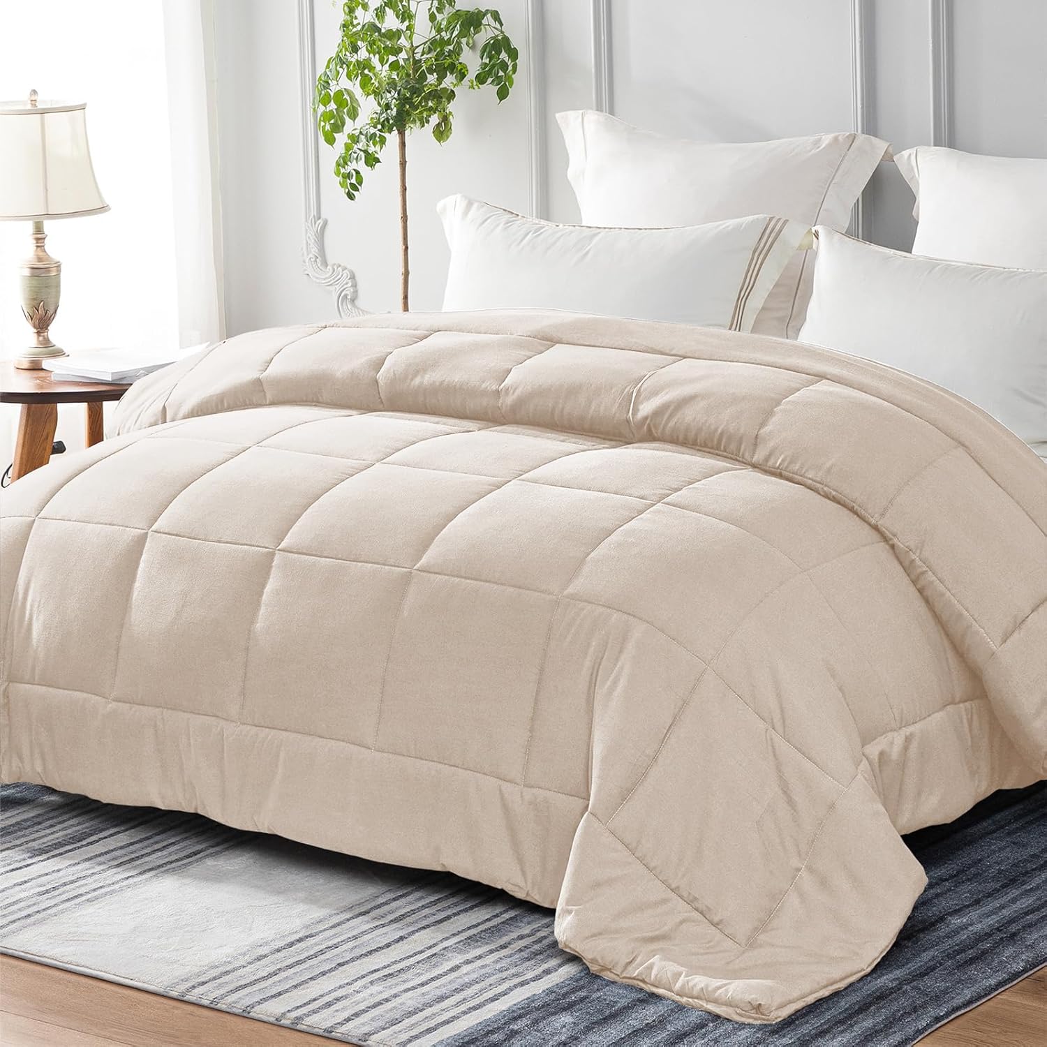 Whale Flotilla Reversible Duvet Single Size for All Seasons, 7.5 Tog Down Altern...