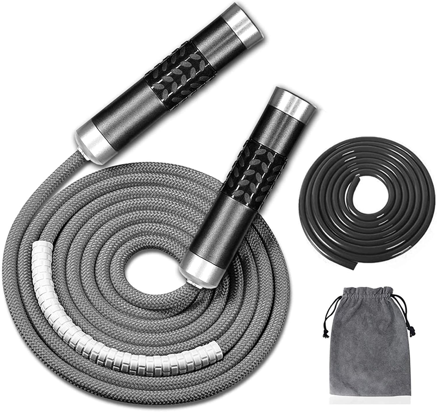 Redify Weighted Jump Rope for Workout Fitness(1LB), Tangle-Free Ball Bearing Rap...