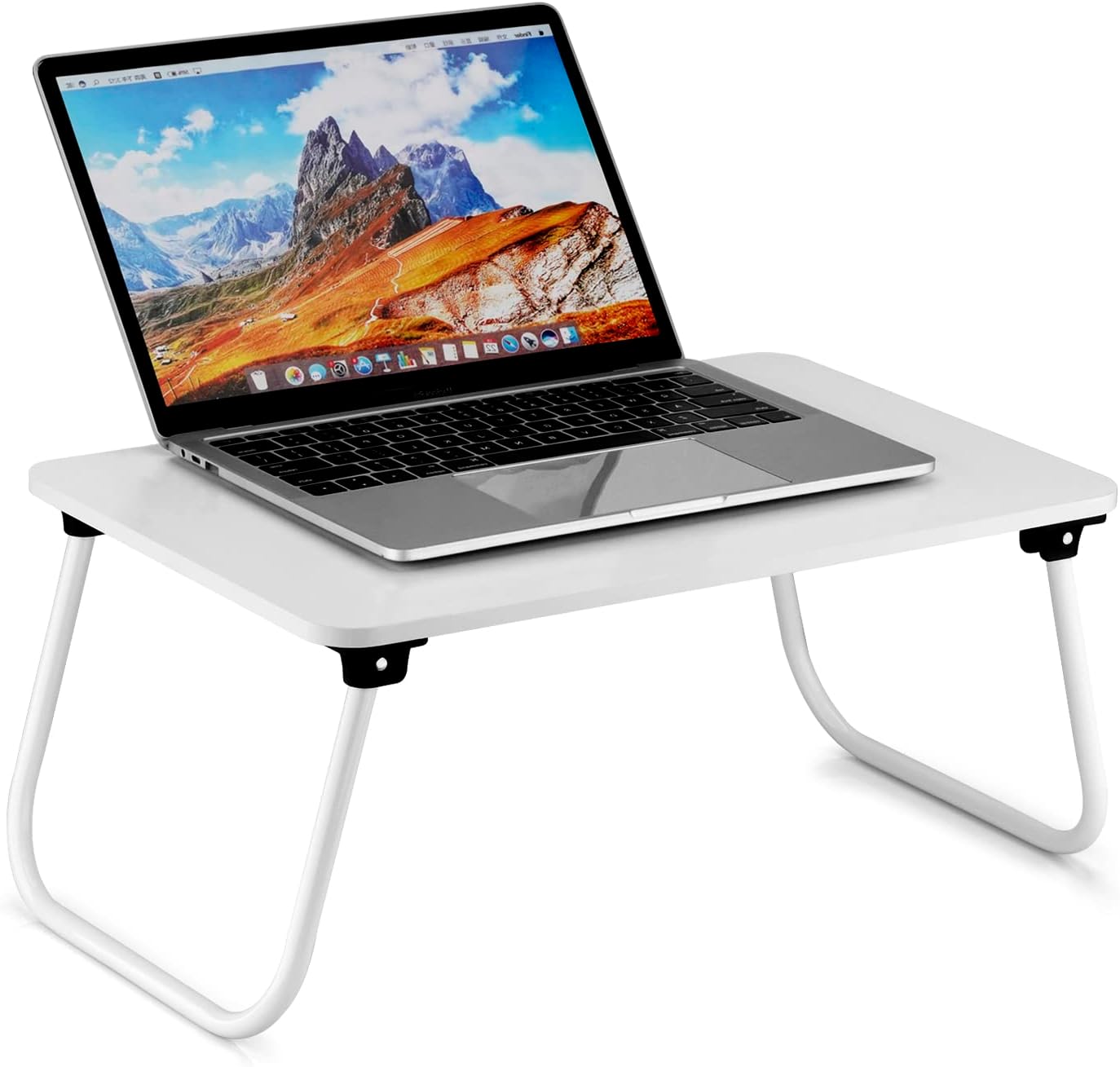 Folding Lap Desk, Ruxury Laptop Stand Bed, Breakfast Serving Tray, Portable & Li...