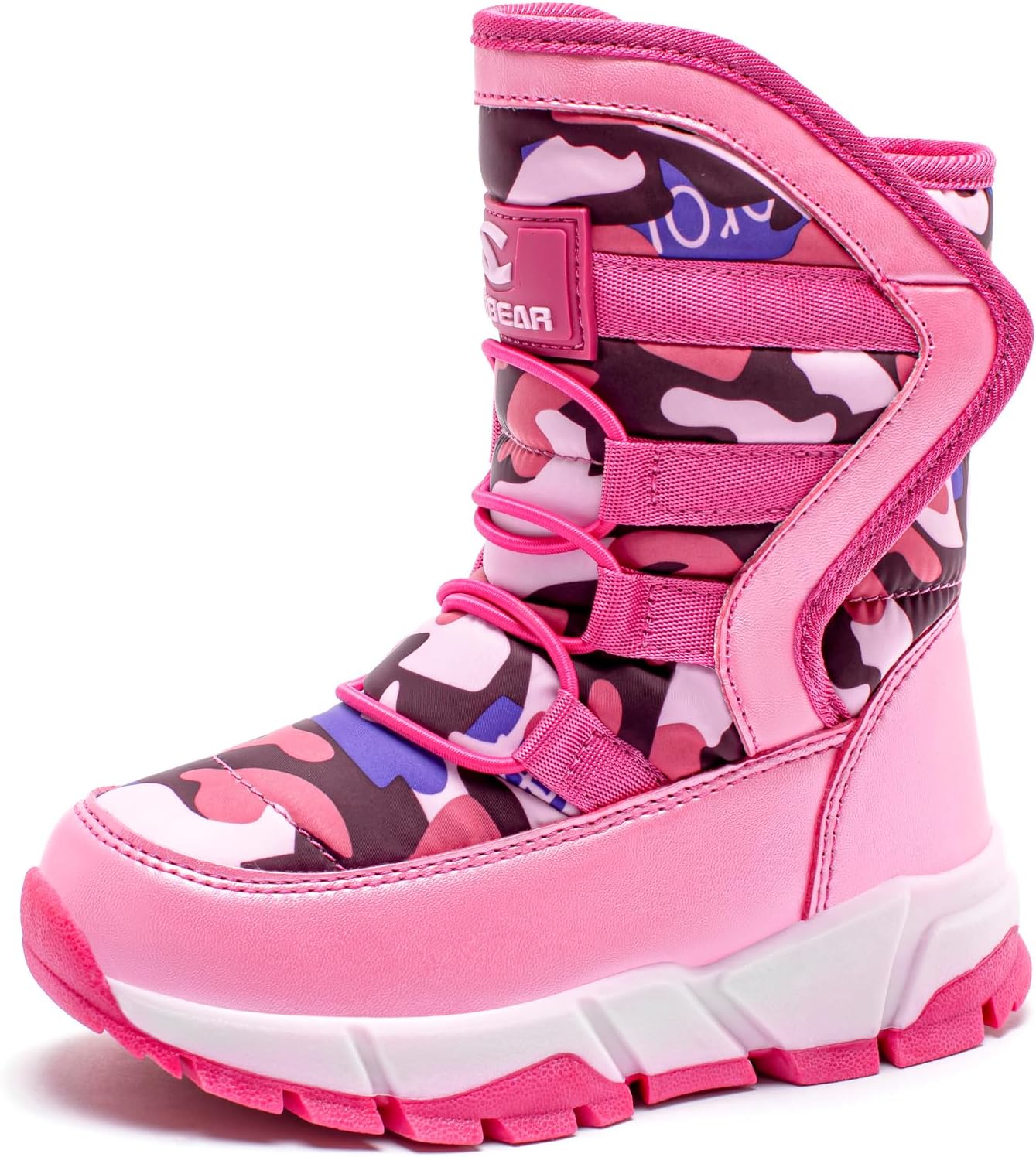 GUBARUN Boys Snow Boots Winter Waterproof Slip Resistant Cold Weather Shoes (Tod...