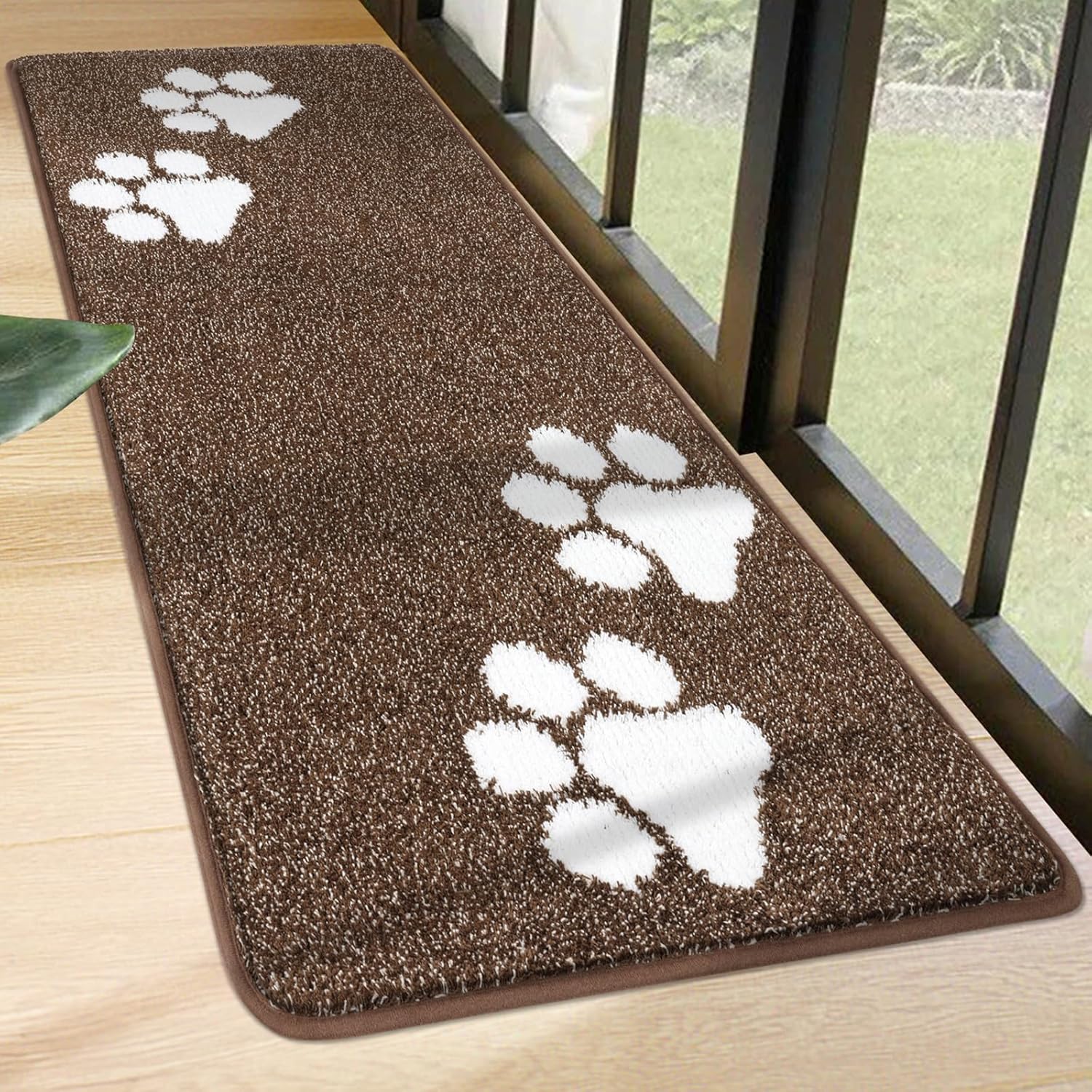 Vaukki Indoor Doormat Entryway Door Mat, Non Slip Absorbent Mud Trapper Mats, Lo...