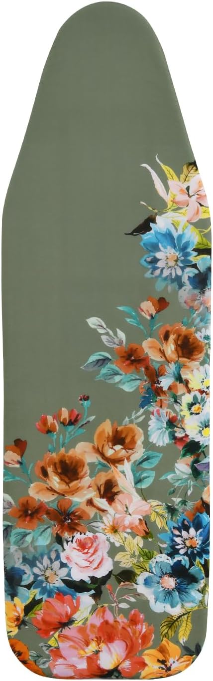 SHERWOOD Ironing Board Cover 124 x 38cm 100% Cotton Cover with Thick Felt Resist...