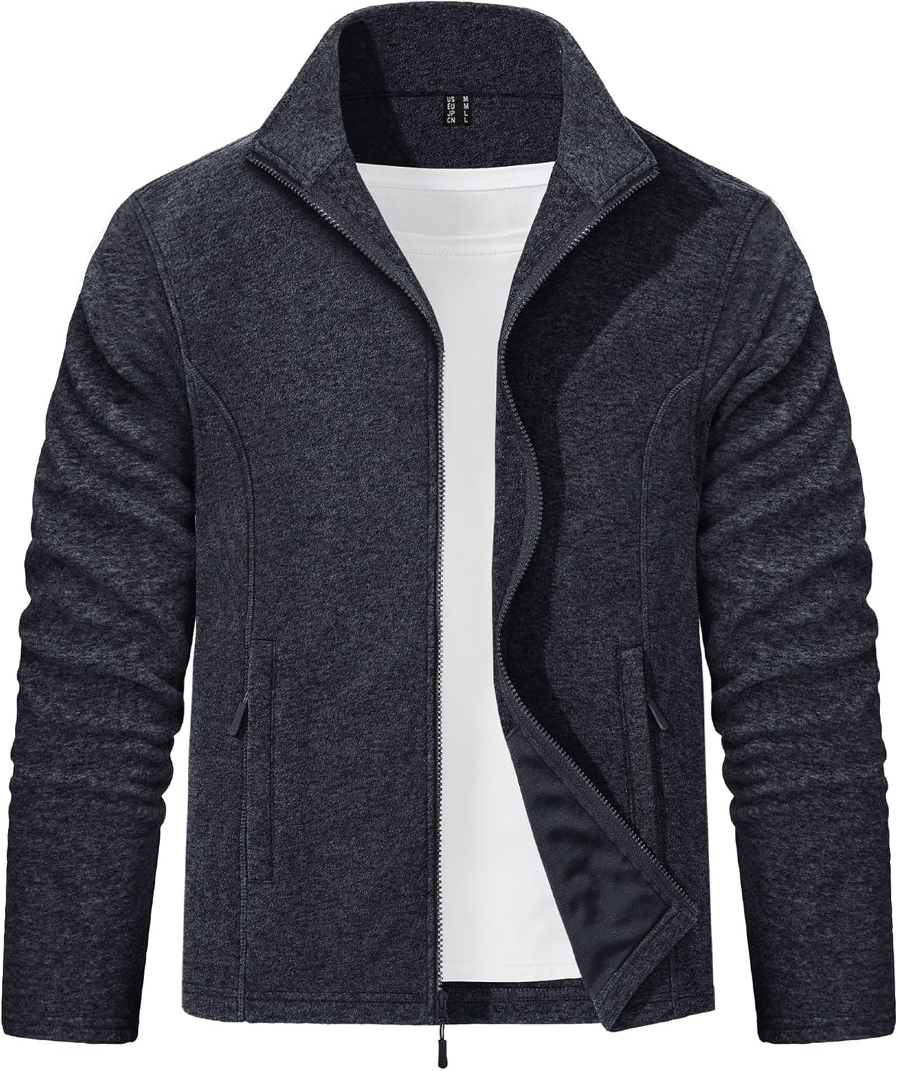 EKLENTSON Mens Fleece Jacket Full Zip Lightweight Warm Winter Outdoor Casual Jac...