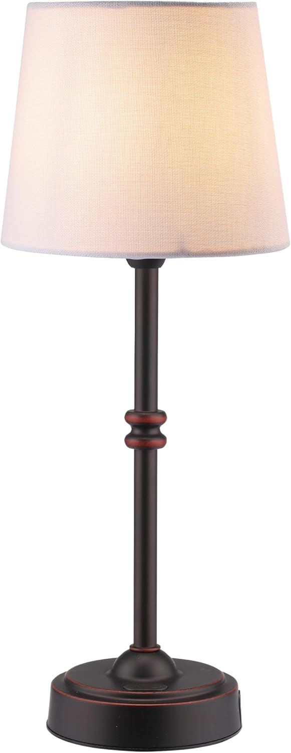O’Bright Seraph - Cordless LED Table Lamp with Dimmer, Built-in Rechargeable Bat...