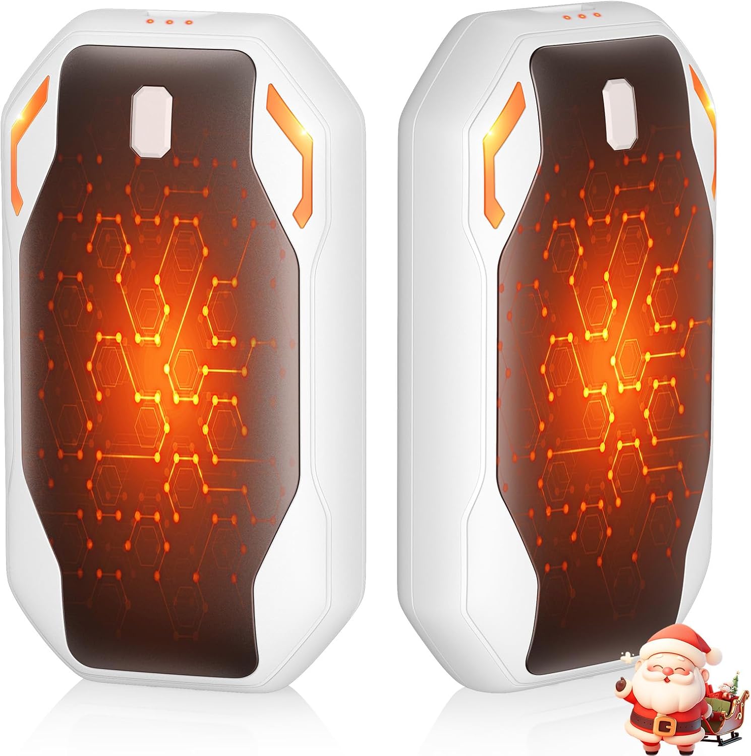 Hand Warmers Rechargeable, PHEJIE Hand Warmers 2 Pack 6000mAh，Electric Hand War...