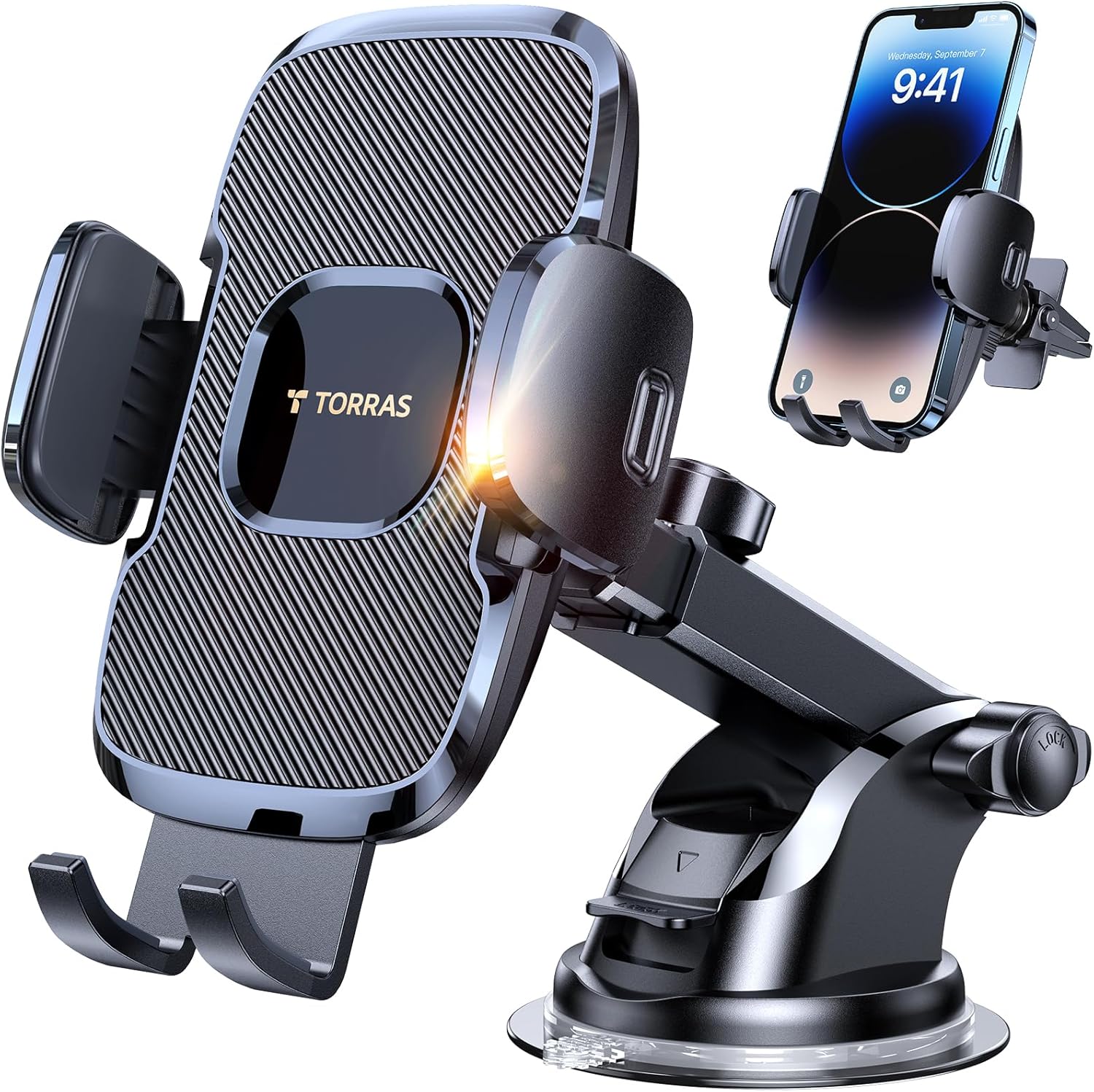 TORRAS [Ultra-Durable Cell Phone Holder for Car, Universal Mount Dashboard Winds...