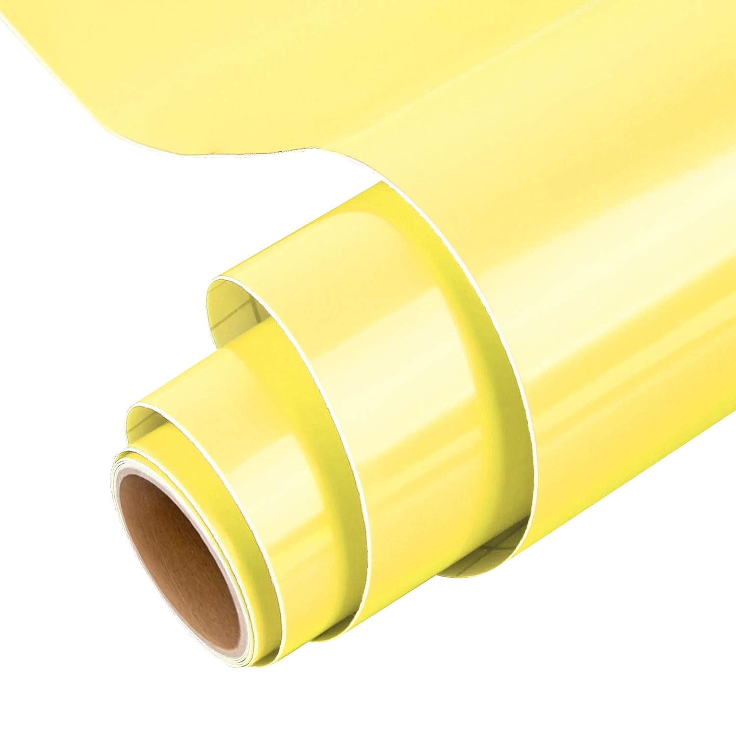 IModeur Yellow Permanent Vinyl for Cricut, 12" x 5 Ft Permanent Vinyl Roll for C...