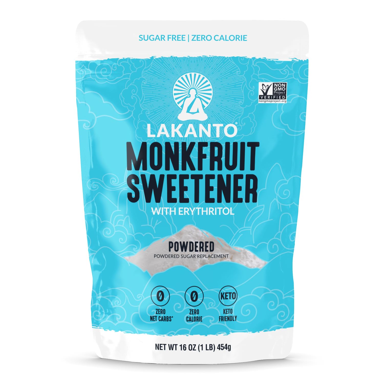 Lakanto Powdered Monk Fruit Sweetener With Erythritol, Powdered Sugar Substitute...