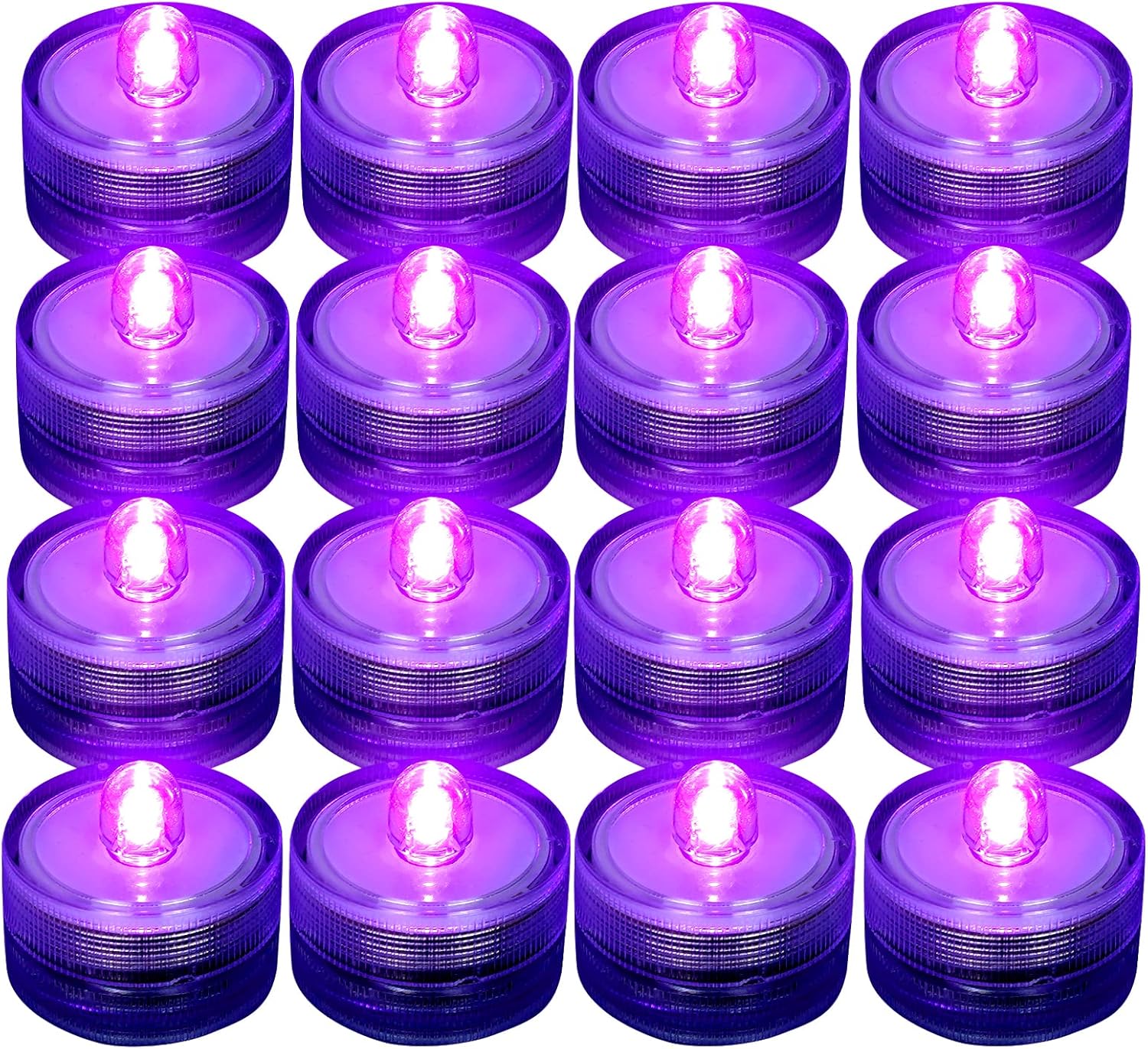 SHYMERY Submersible LED Light,Purple Waterproof Flameless Candle Tea Lights,Unde...