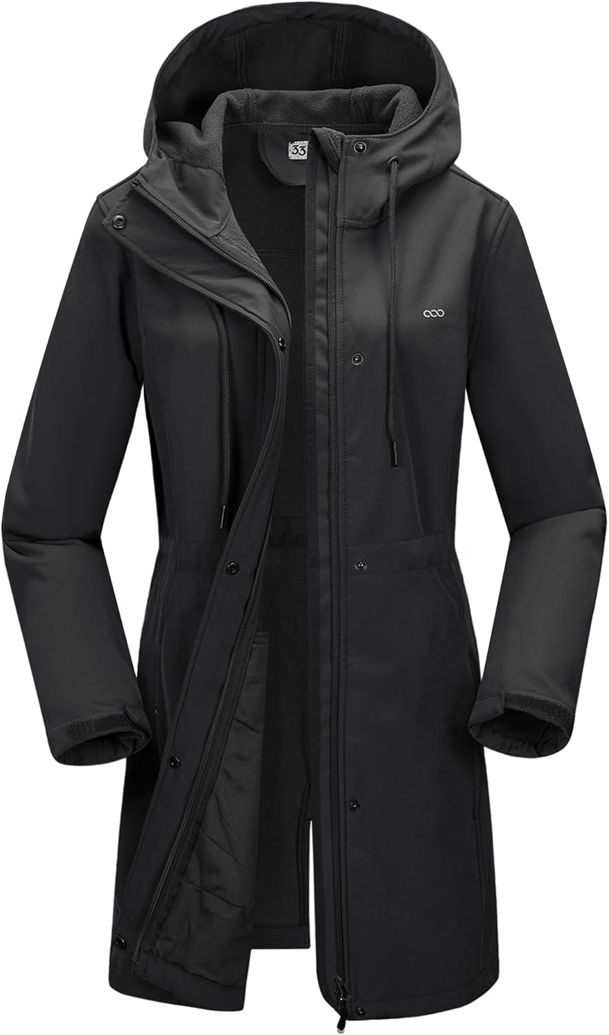33,000ft Women’s Lightweight Softshell Jacket with Hood Waterproof Ladies Functi...