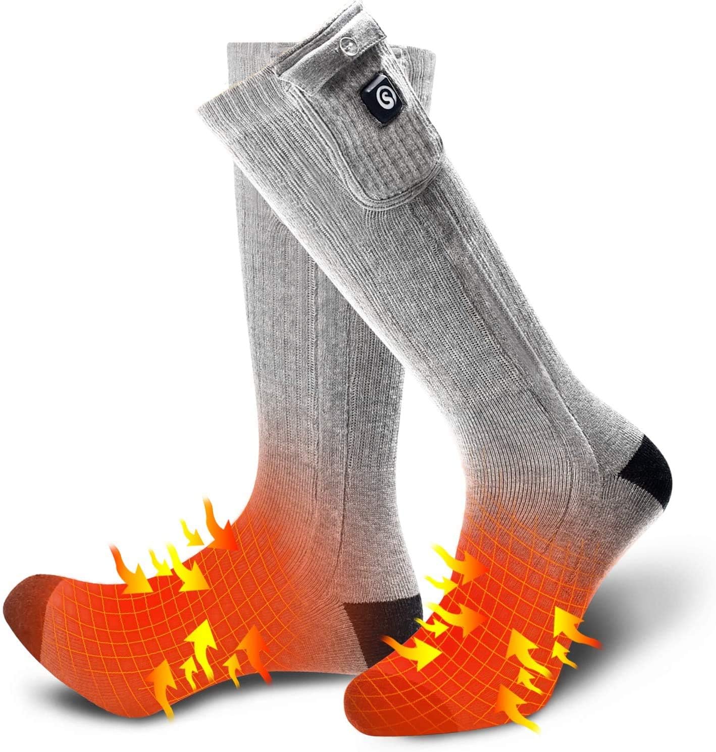 Heated Socks for Men Women, Electric Socks with 7.4V 2200mAh Rechargeable Batter...