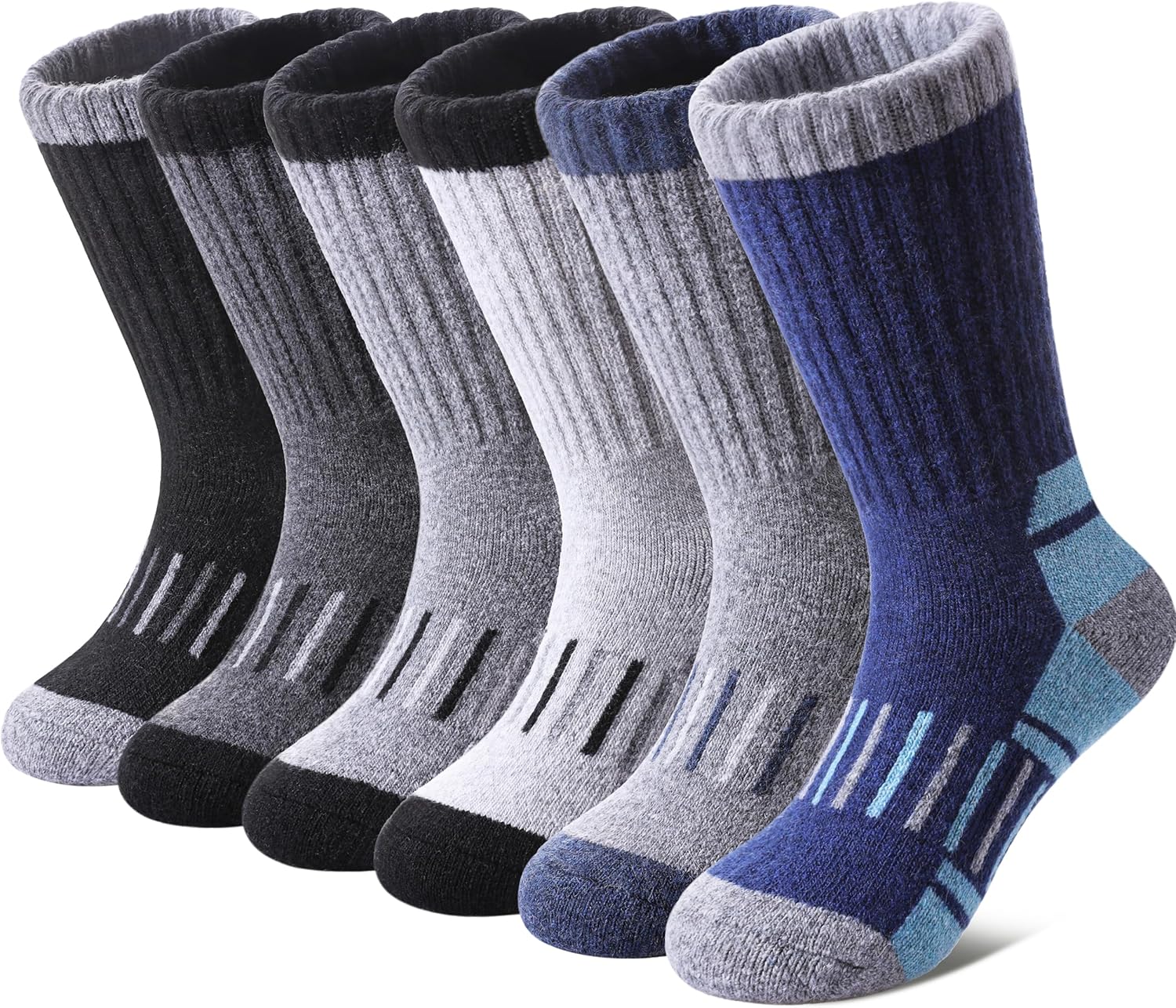 Kids Merino Wool Hiking Socks Boys Girls Toddlers Thermal Winter Warm Boot Thick...
