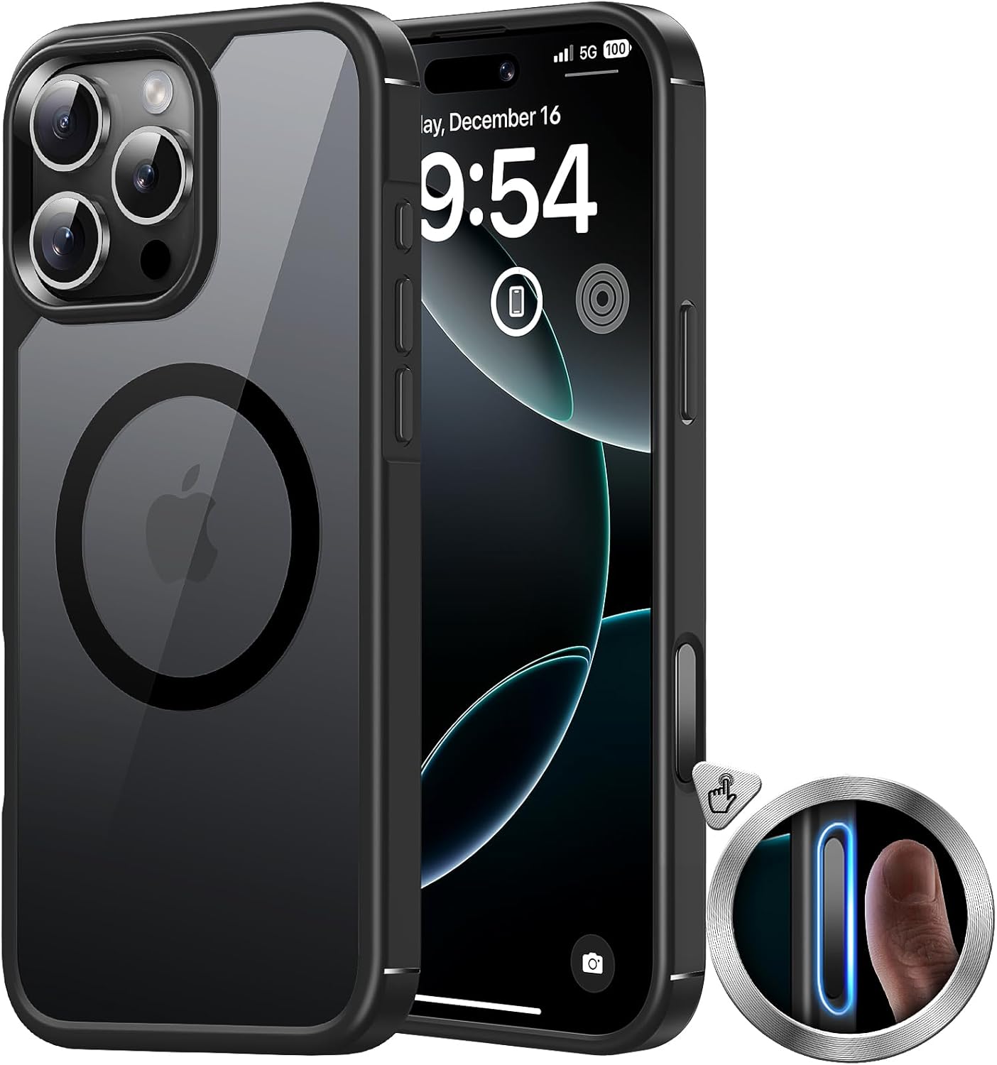 TAURI for iPhone 16 Pro Case with Camera Control Capture Button, Compatible with...