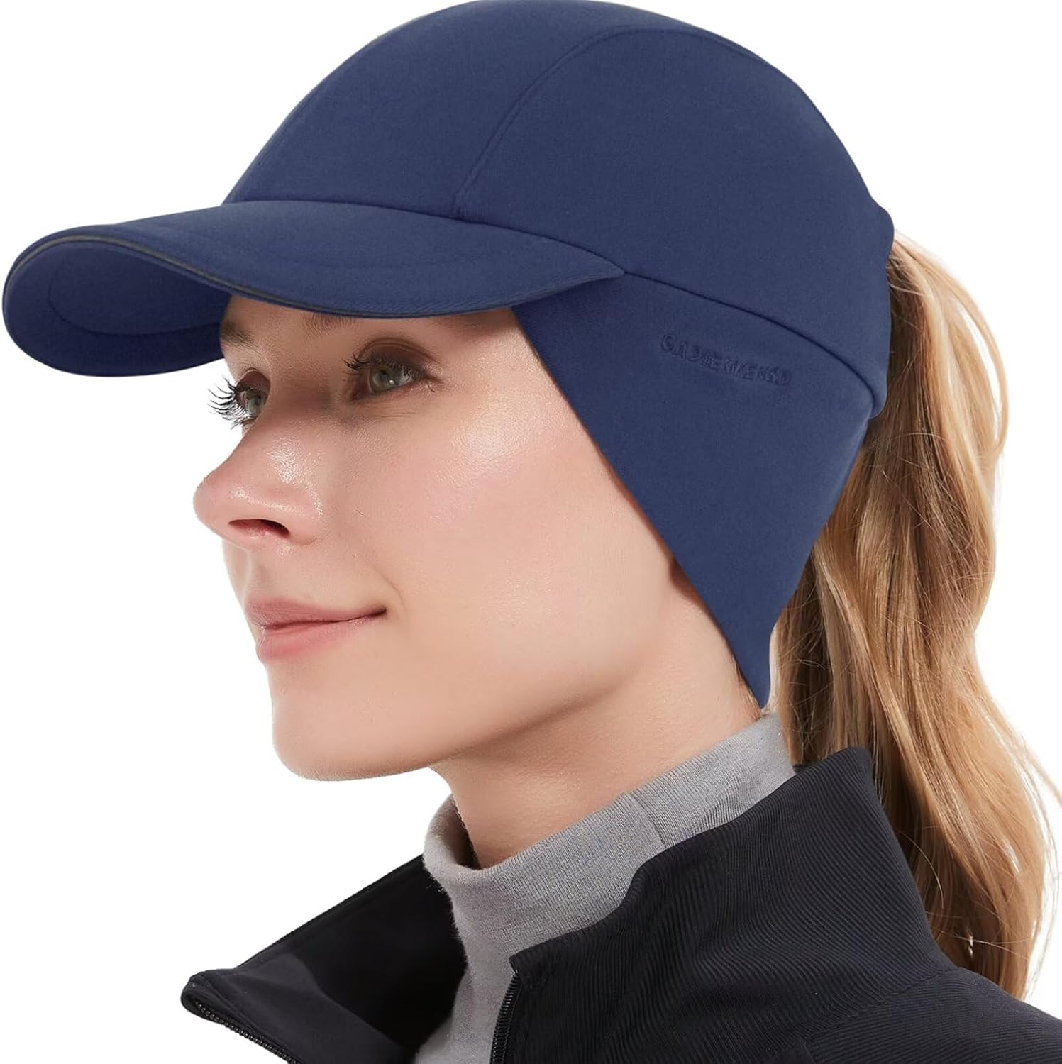 GADIEMKENSD Women's Winter Reflective Fleece Ponytail Hat with Drop Down Ear War...