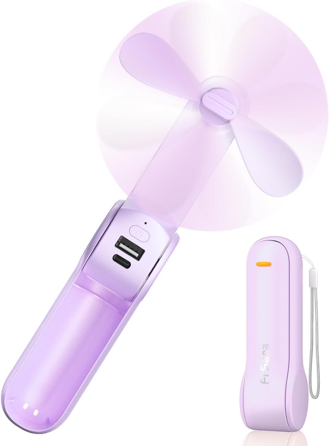 FrSara Portable Handheld Fan Rechargeable, USB Rechargeable Small Pocket Fan, 20...
