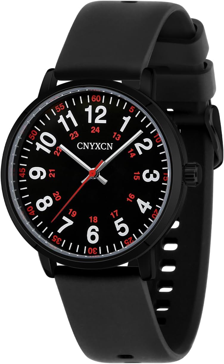 Nurse Watch for Medical Students,Doctors,Women Men with Second Hand and 24 Hour...