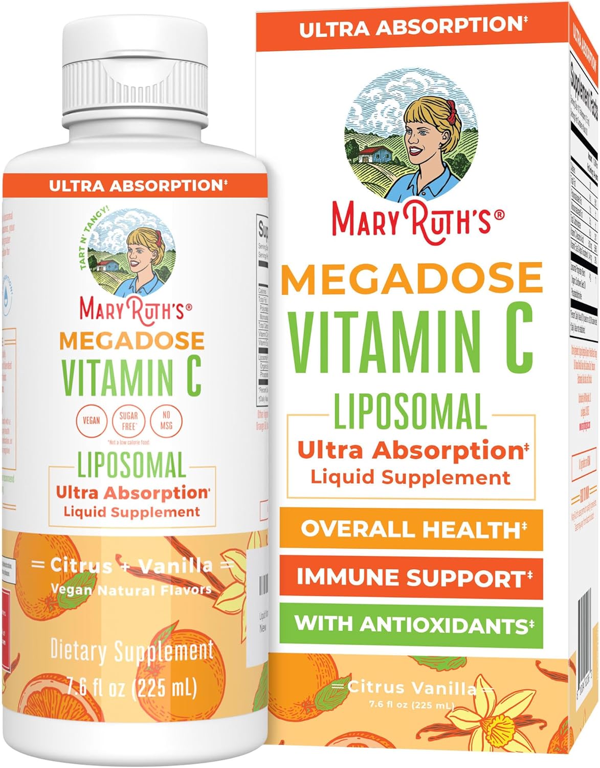 MaryRuth Organics Liposomal Vitamin C | Immune Support Supplement | Megadose Vit...