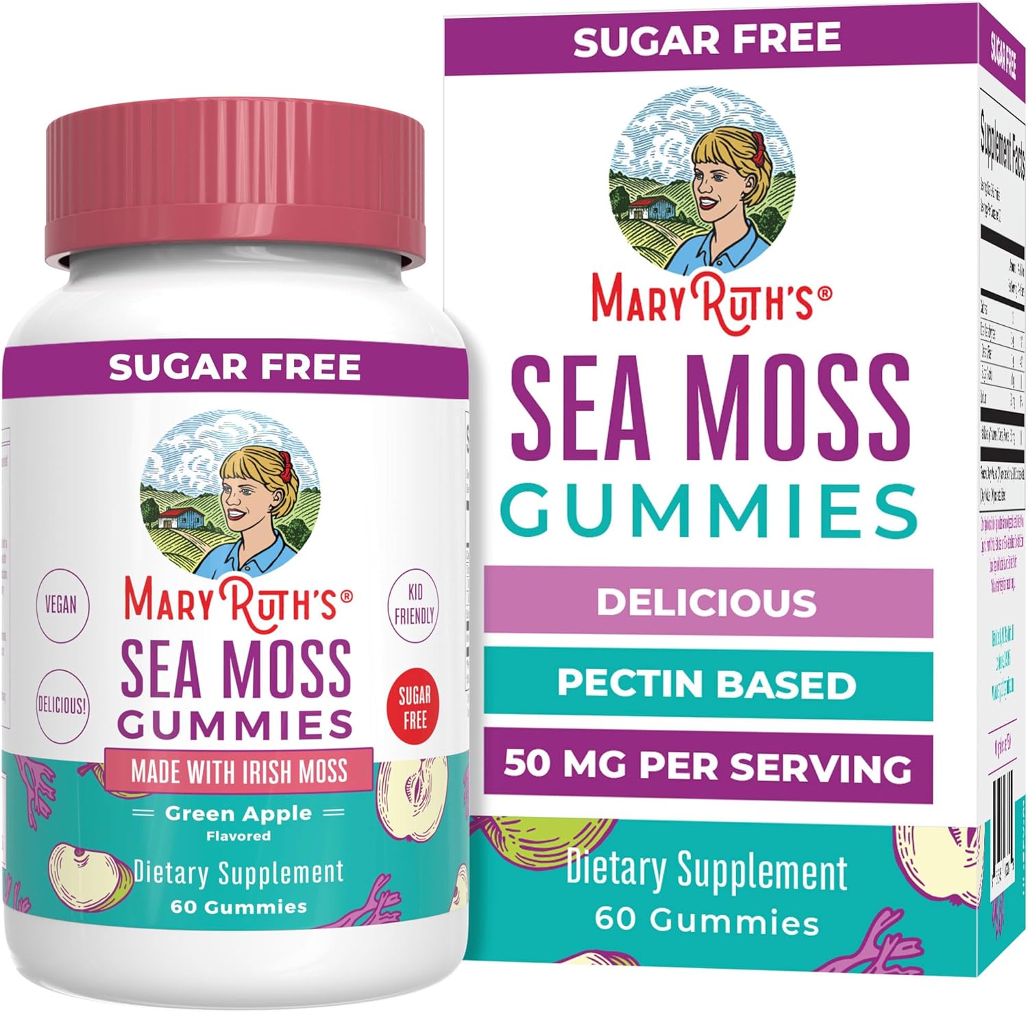 MaryRuth's Sea Moss Gummies | Irish Moss | Chondrus crispus | Formulated for Adu...