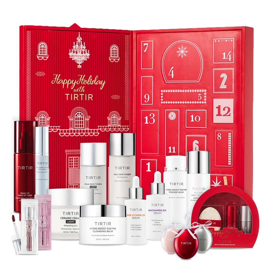 TIRTIR Advent Calendar 2024 | 16 Days of Holiday Gift Set for Women, Skincare an...