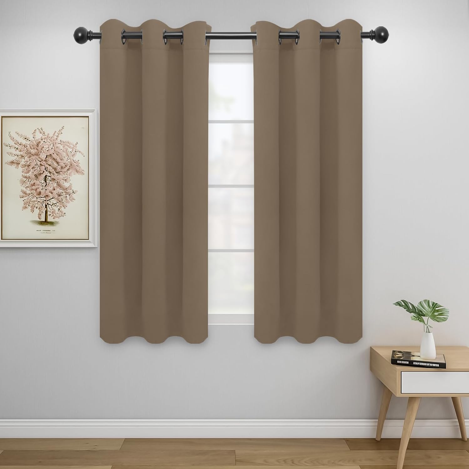 Easy-Going Blackout Curtains for Bedroom, Solid Thermal Insulated Grommet and No...