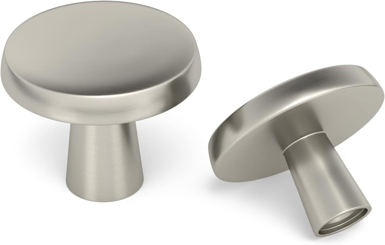 goldenwarm 5 Pack Kitchen Door Knobs Brushed Nickle Cabinet Knobs and Pulls Sati...
